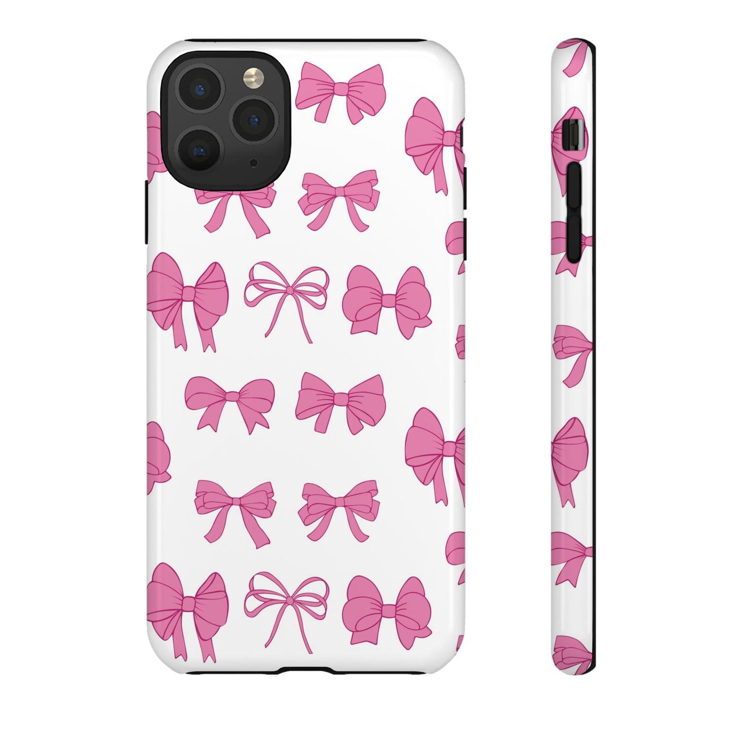 Pink Bows Protective Phone Case for Iphone, Samsung and Google Phones