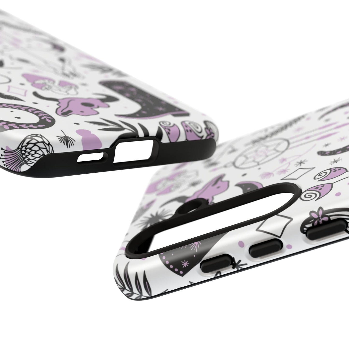 Purple and Black Western Protective Drop Proof Case Iphone, Samsung and Google phones