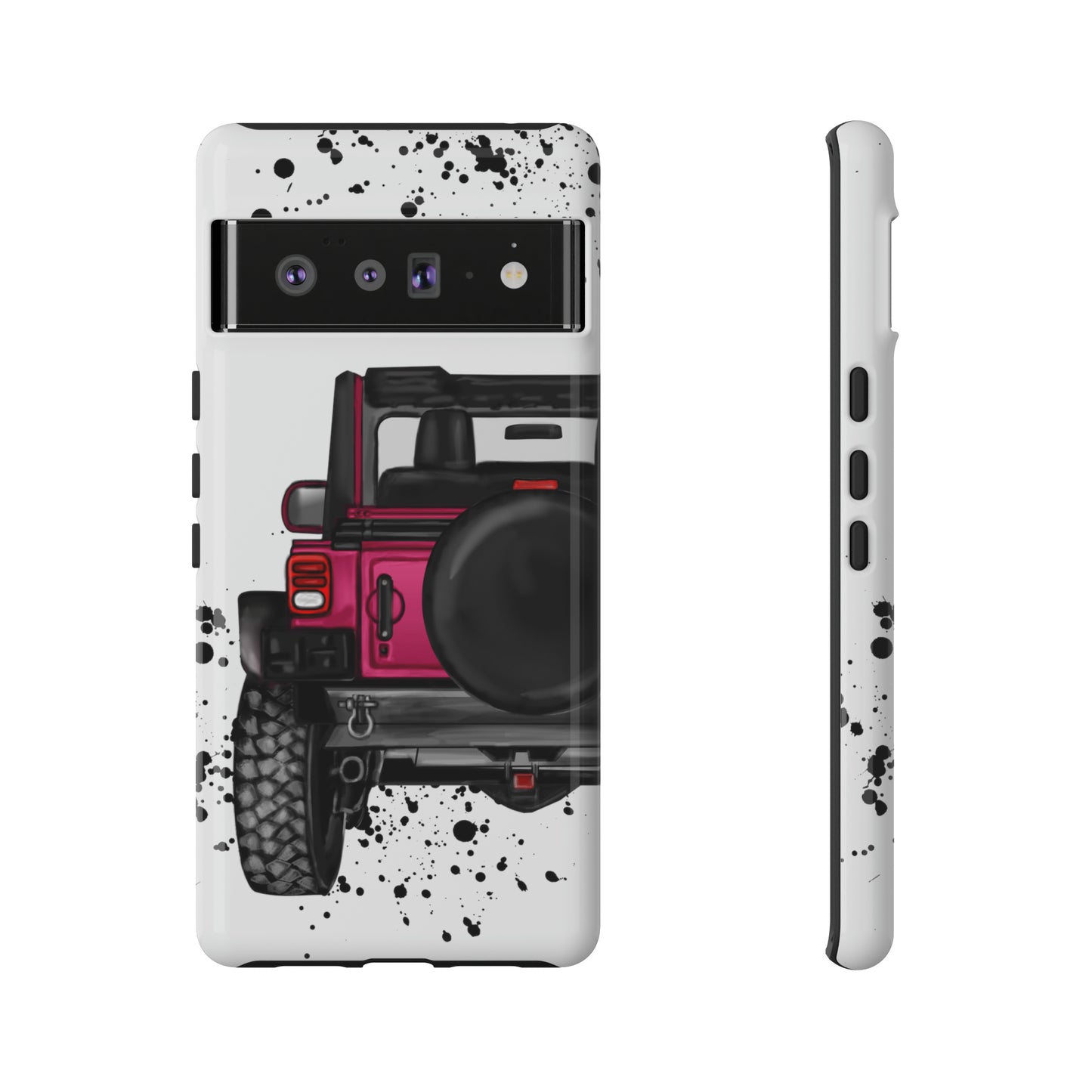 Off Road Life Dark Pink Protective Case for Iphone, Google and Samsung