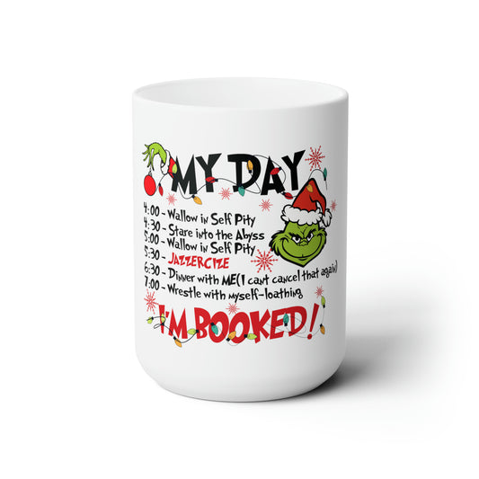 Im Booked Grinchmas Ceramic Mug 15oz