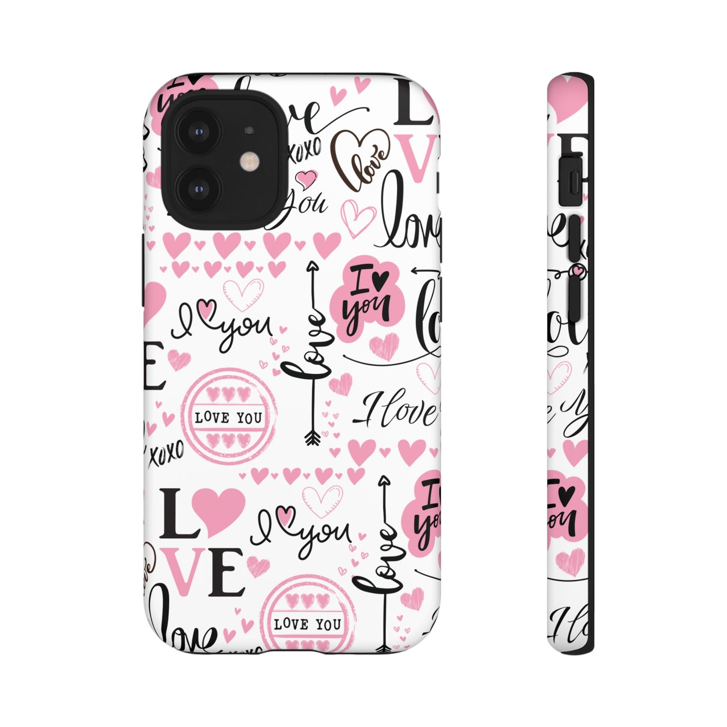 Valentine Love Pink Protective Phone Case for Iphone, Samsung and Google Devices