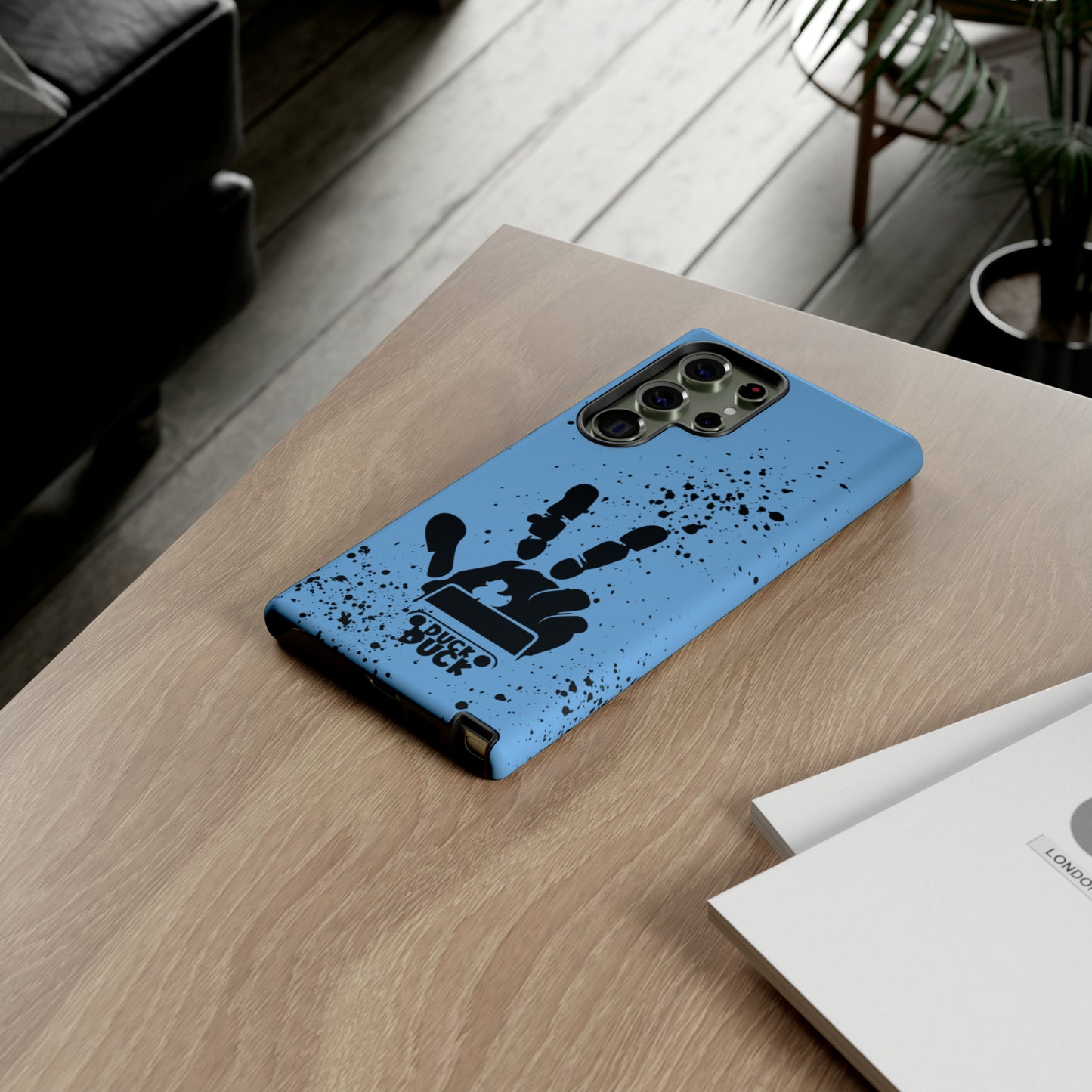 Duck Duck Blue Protective Phone Case for IPhone, Samsung and Google Phones