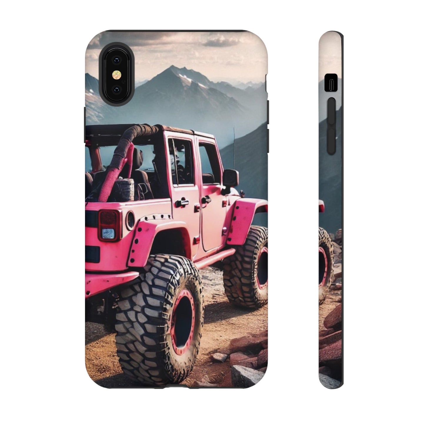 Pink Jeep Protective Phone Case