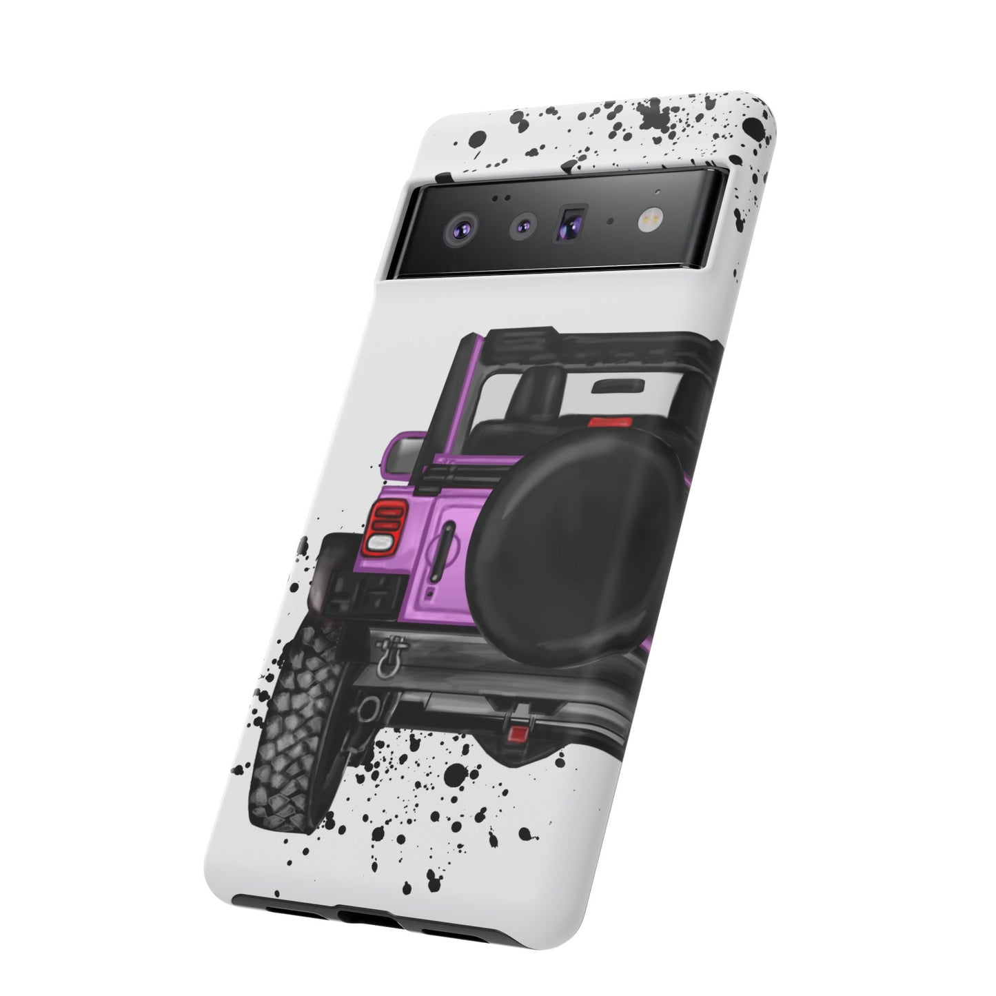 Off Road Life Charcoal Pink/Light Purple Protective Case for Iphone, Google and Samsung