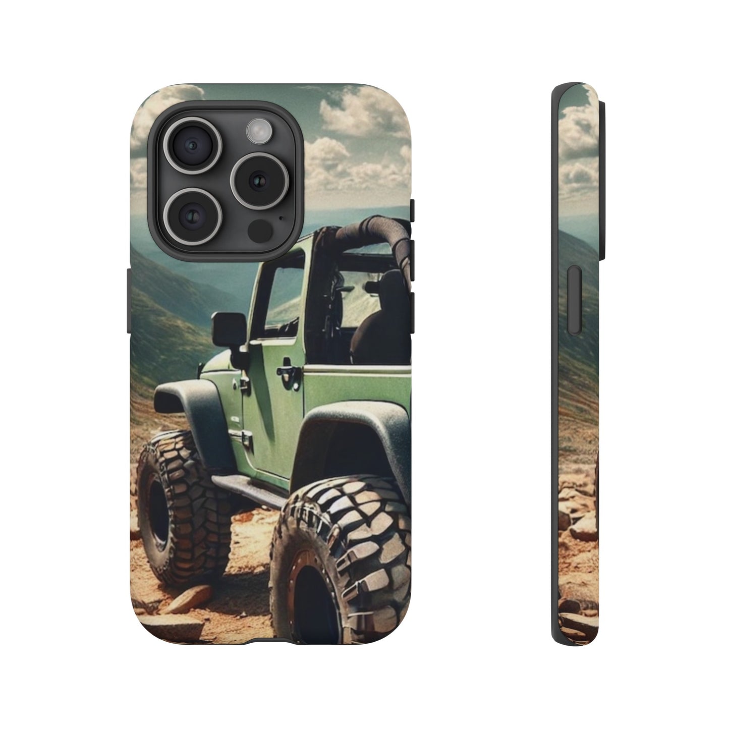 Green Jeep Protective Phone Case