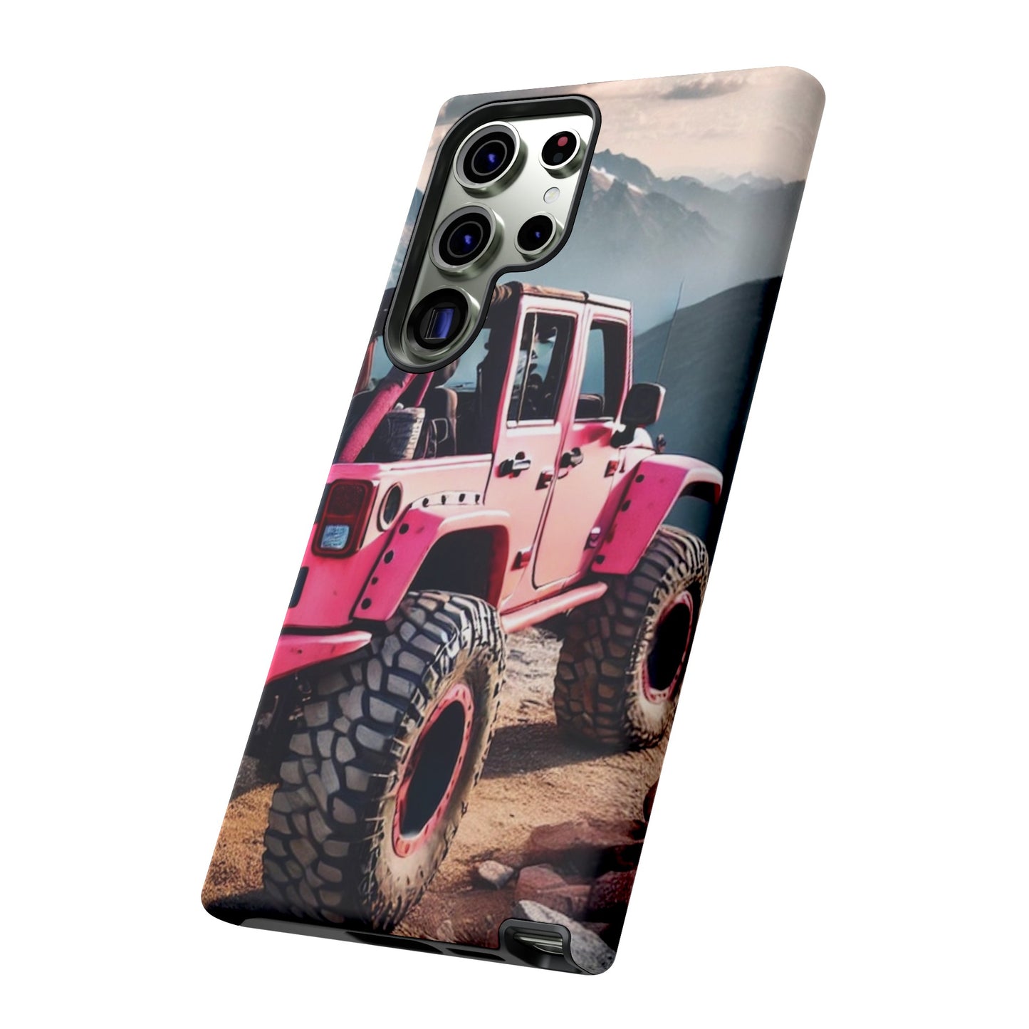 Pink Jeep Protective Phone Case