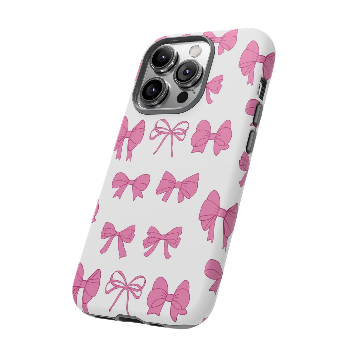 Pink Bows Protective Phone Case for Iphone, Samsung and Google Phones