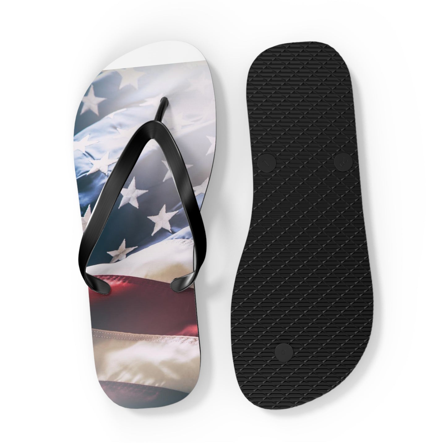 American Flag Summer Flip Flops