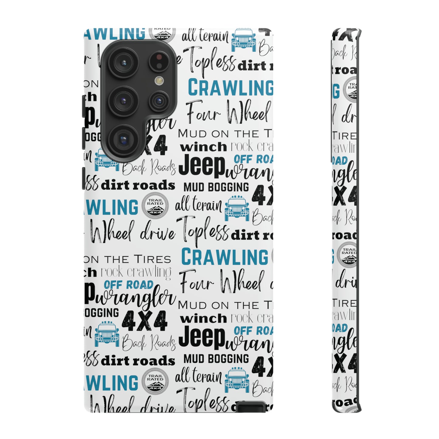 Off Road Subway Art Turquoise Protective Phone Case for Iphone, Samsung and Google Phones