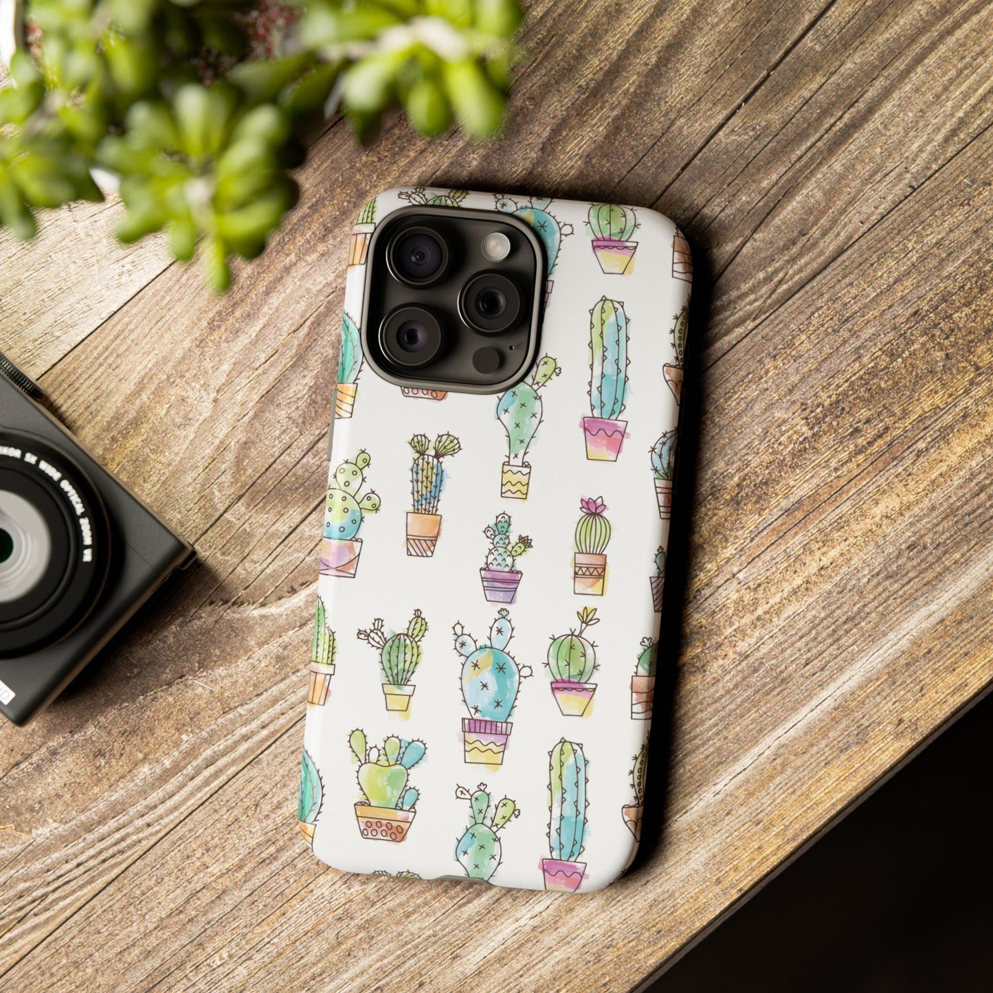 Pastel Cactus Love Phone Case
