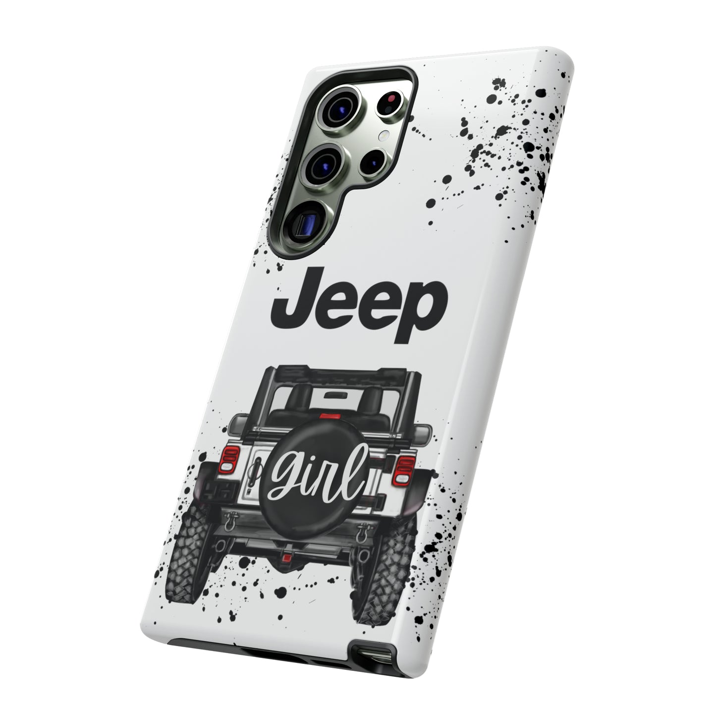 Off Road Girl White Protective Case for Iphone, Google and Samsung Phones