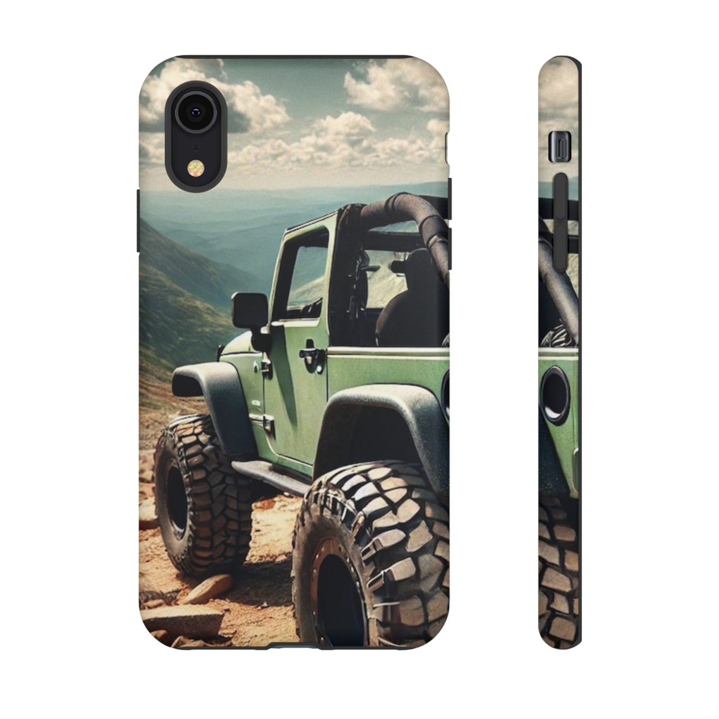 Green Jeep Protective Phone Case