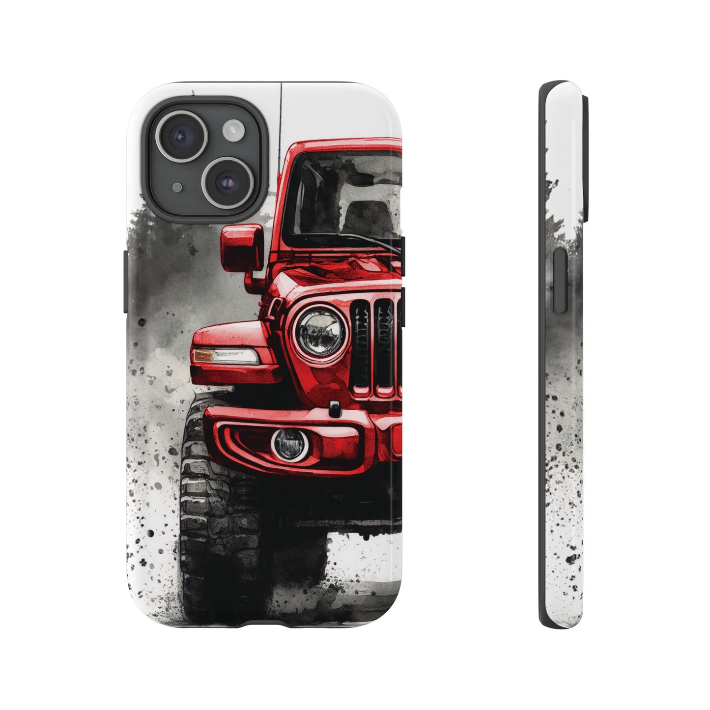 Off Road Love Red Wrangler Protective Phone Case for Iphone, Samsung and Google Phones