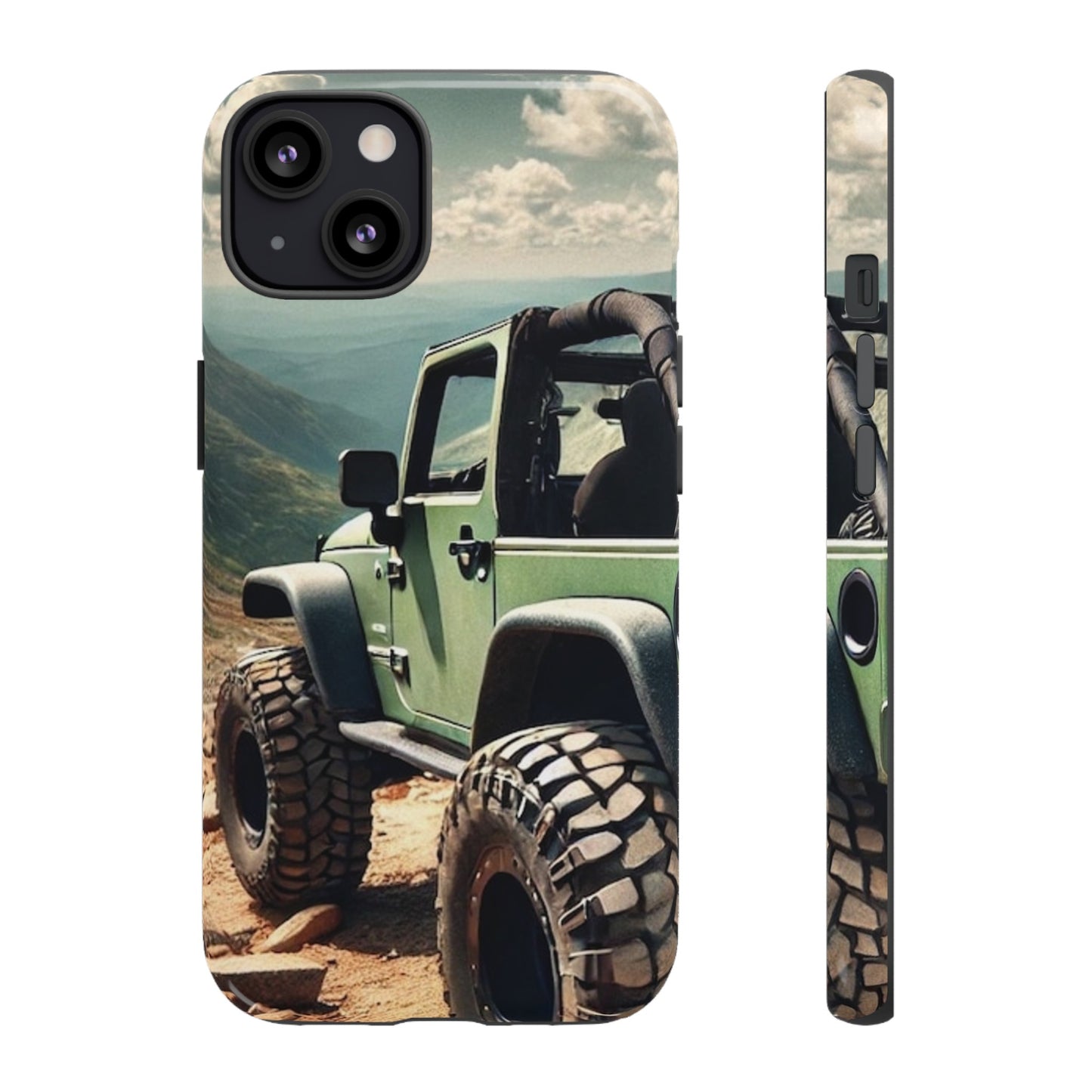 Green Jeep Protective Phone Case