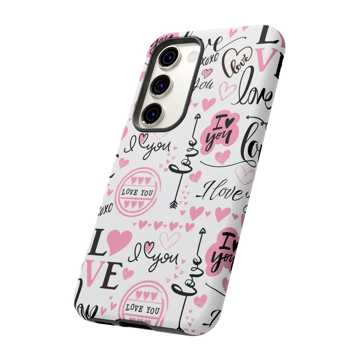 Valentine Love Pink Protective Phone Case for Iphone, Samsung and Google Devices