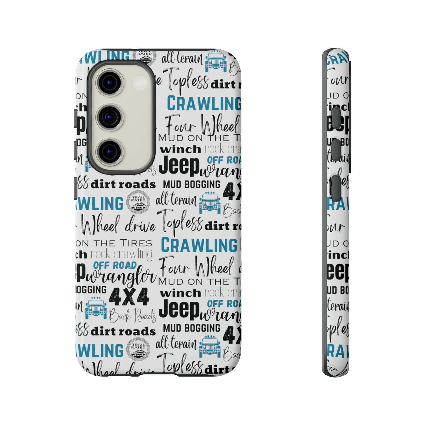 Off Road Subway Art Turquoise Protective Phone Case for Iphone, Samsung and Google Phones