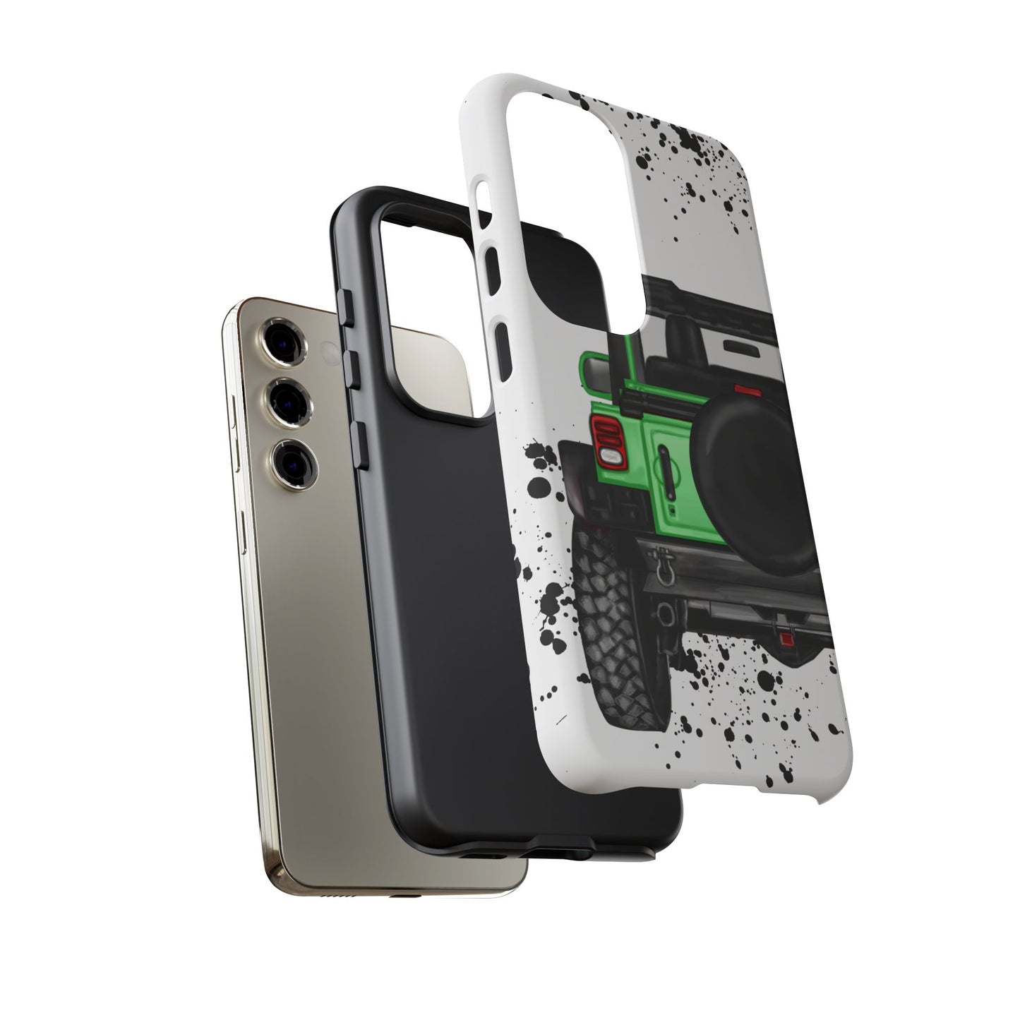 Off Road Life Green Protective Case for Iphone, Google and Samsung