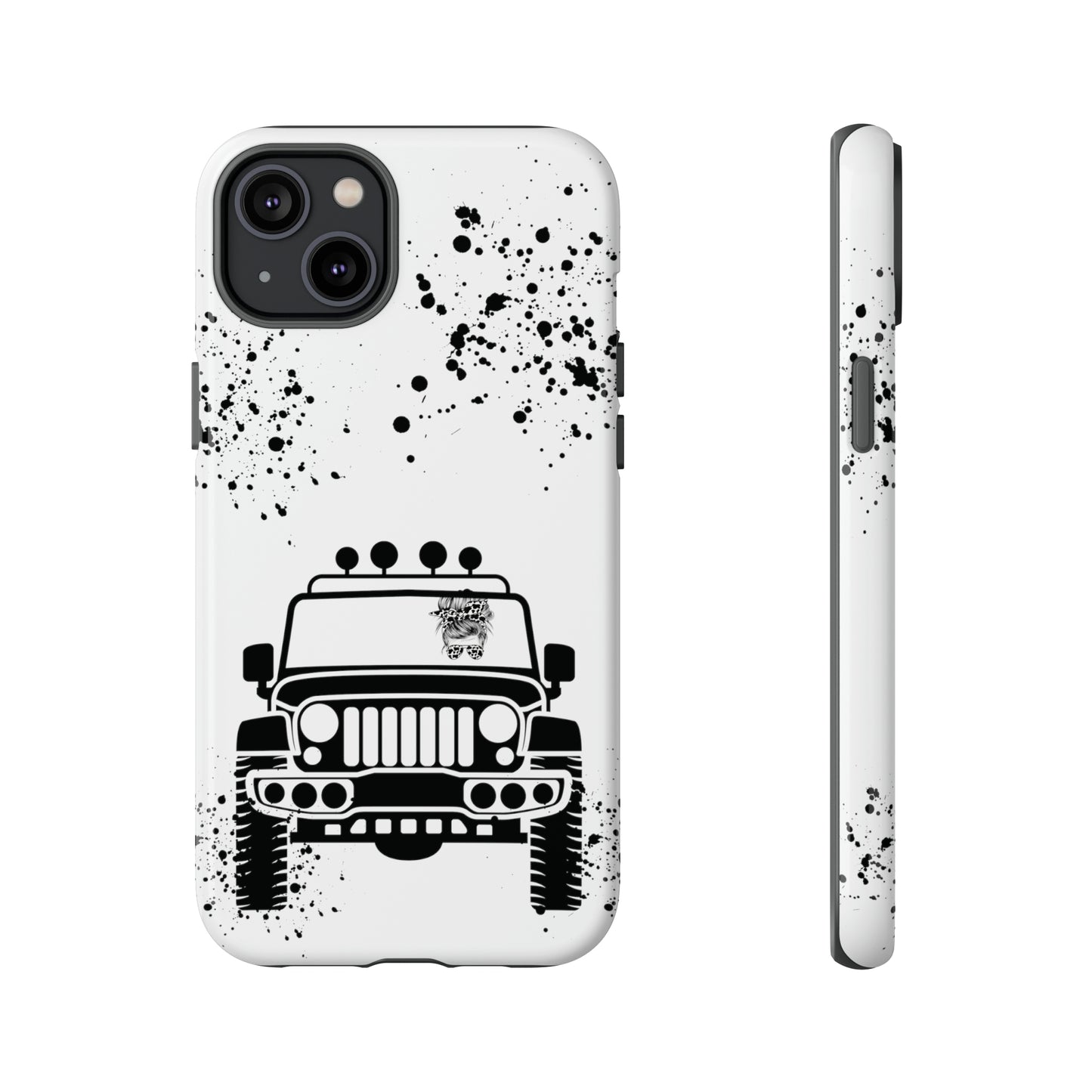 Off Road Girl Cow Print Shades Protective Phone Case for Iphone, Samsung and Google Phones
