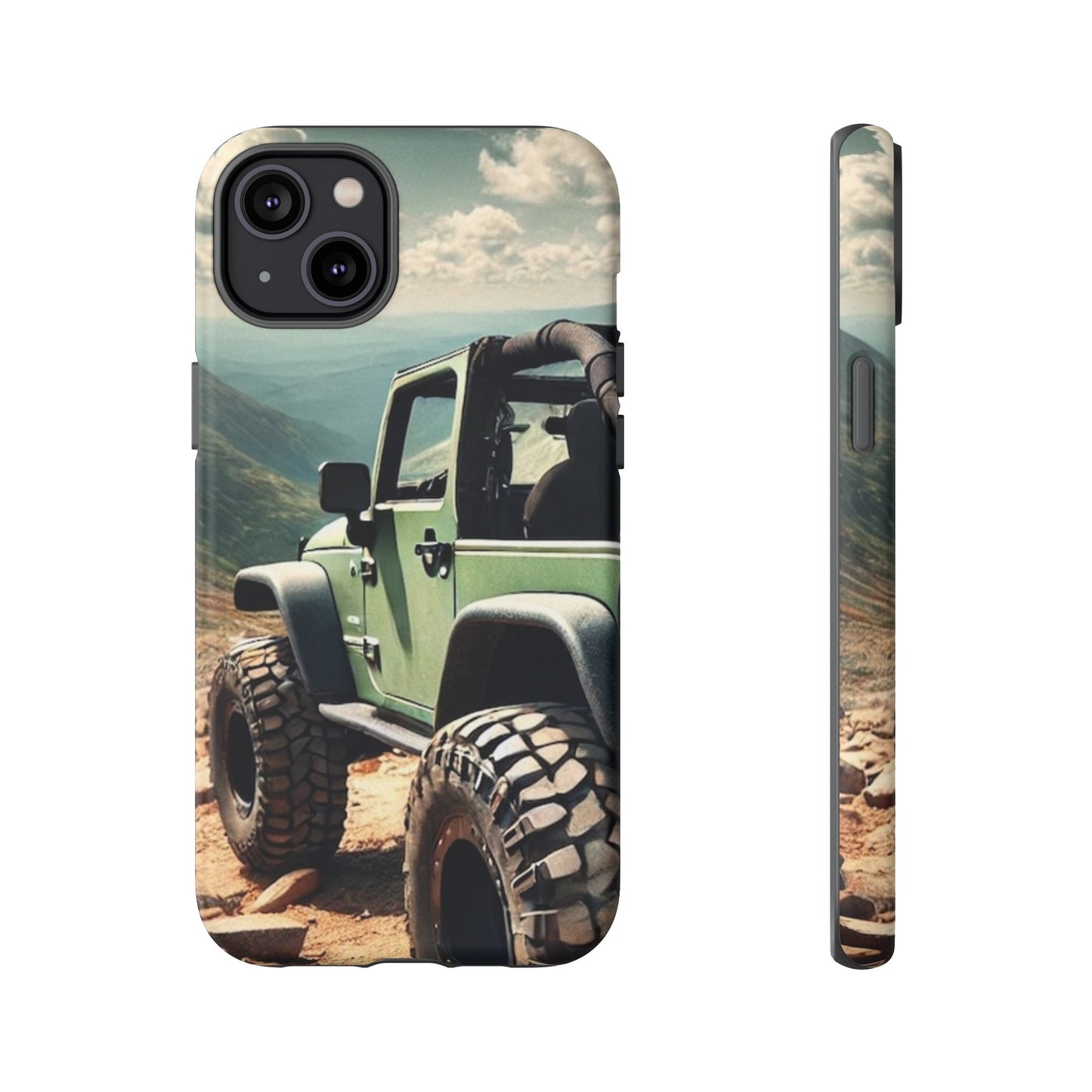 Green Jeep Protective Phone Case