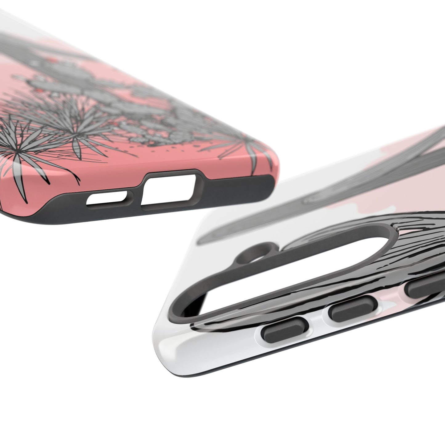 Pastel Cactus Sunset Protective Phone Case