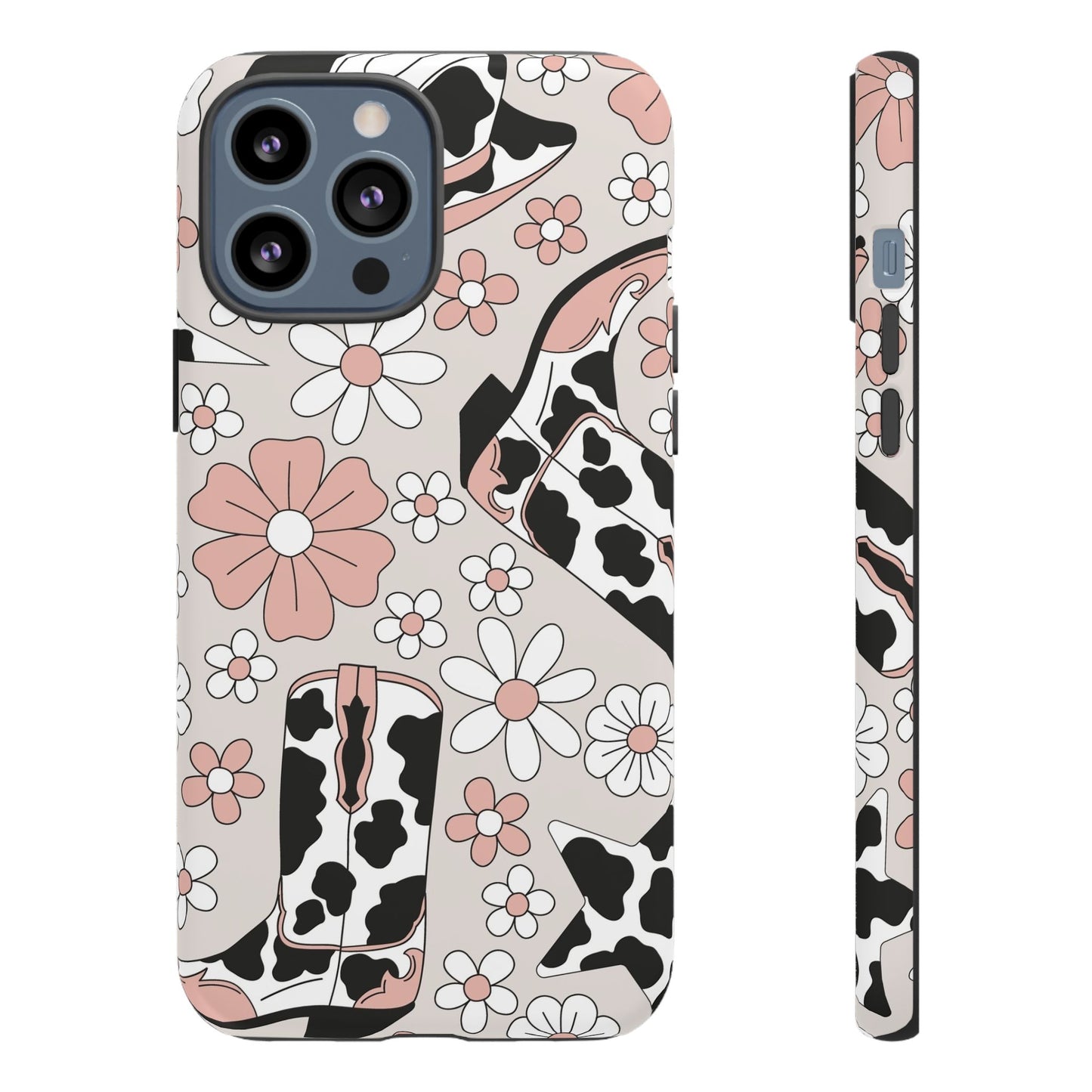 Western Flower Protective Phone Case for Google, Iphone and Samsung Phones