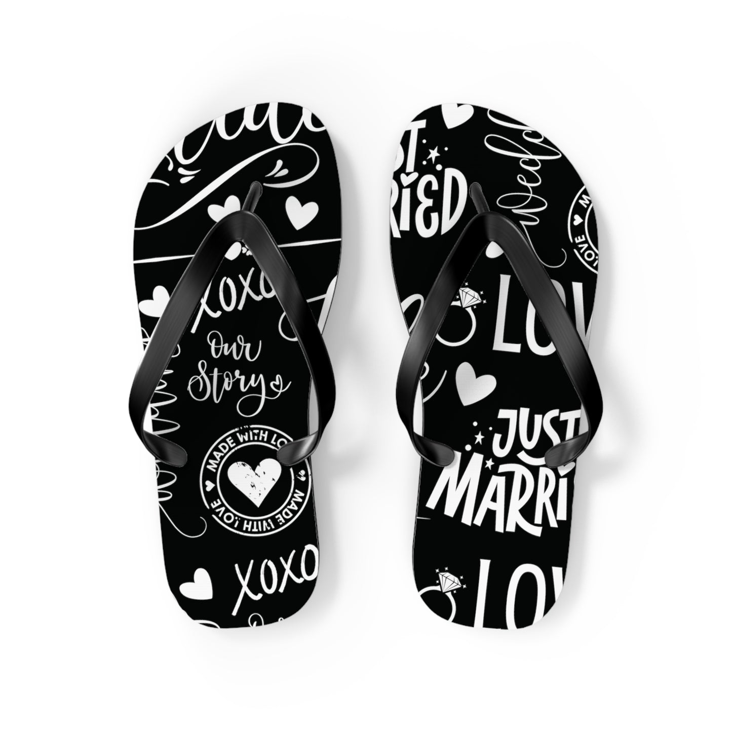 Bride Just Married Flip Flops