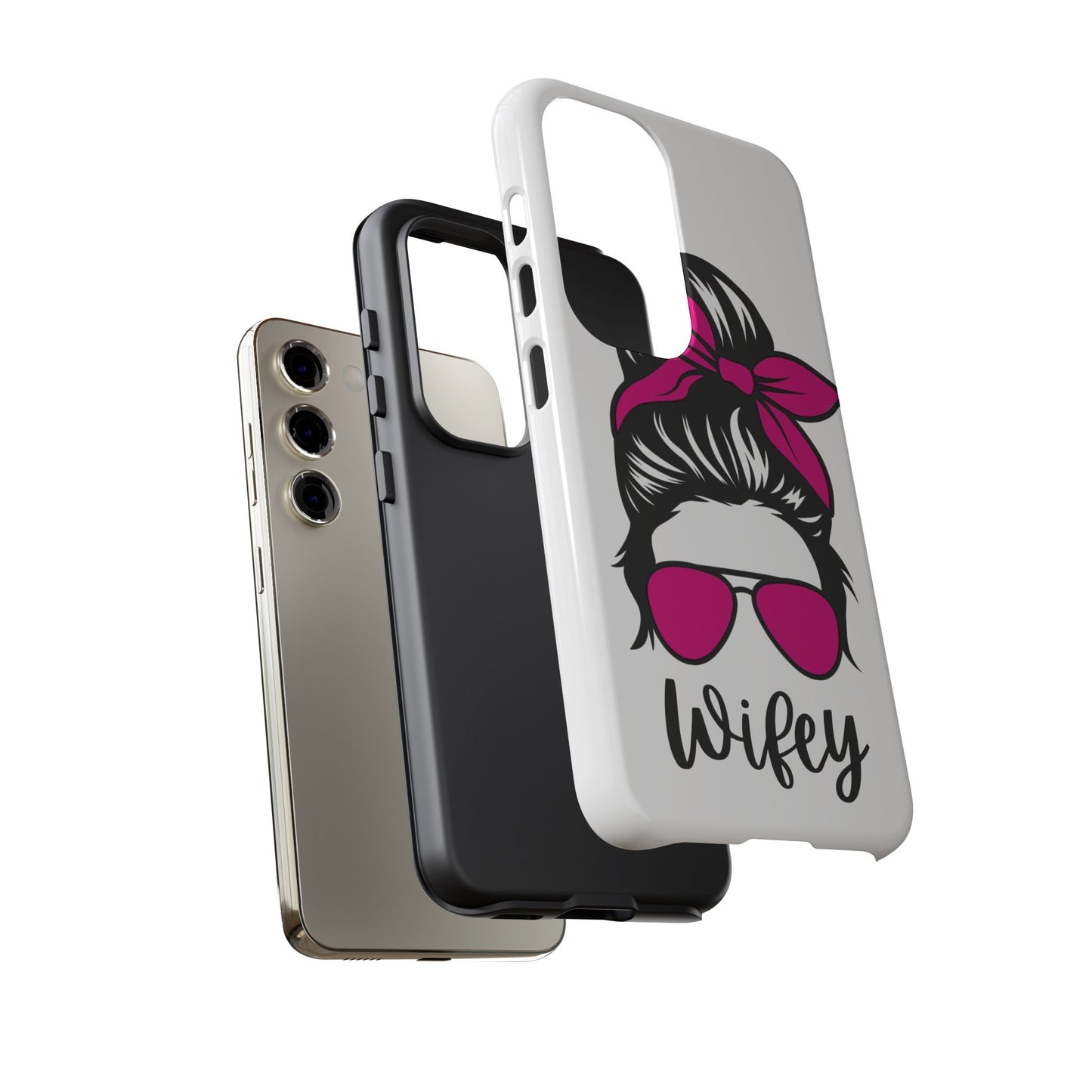 Pink Wifey Protective Case for IPhone, Samsung and Google