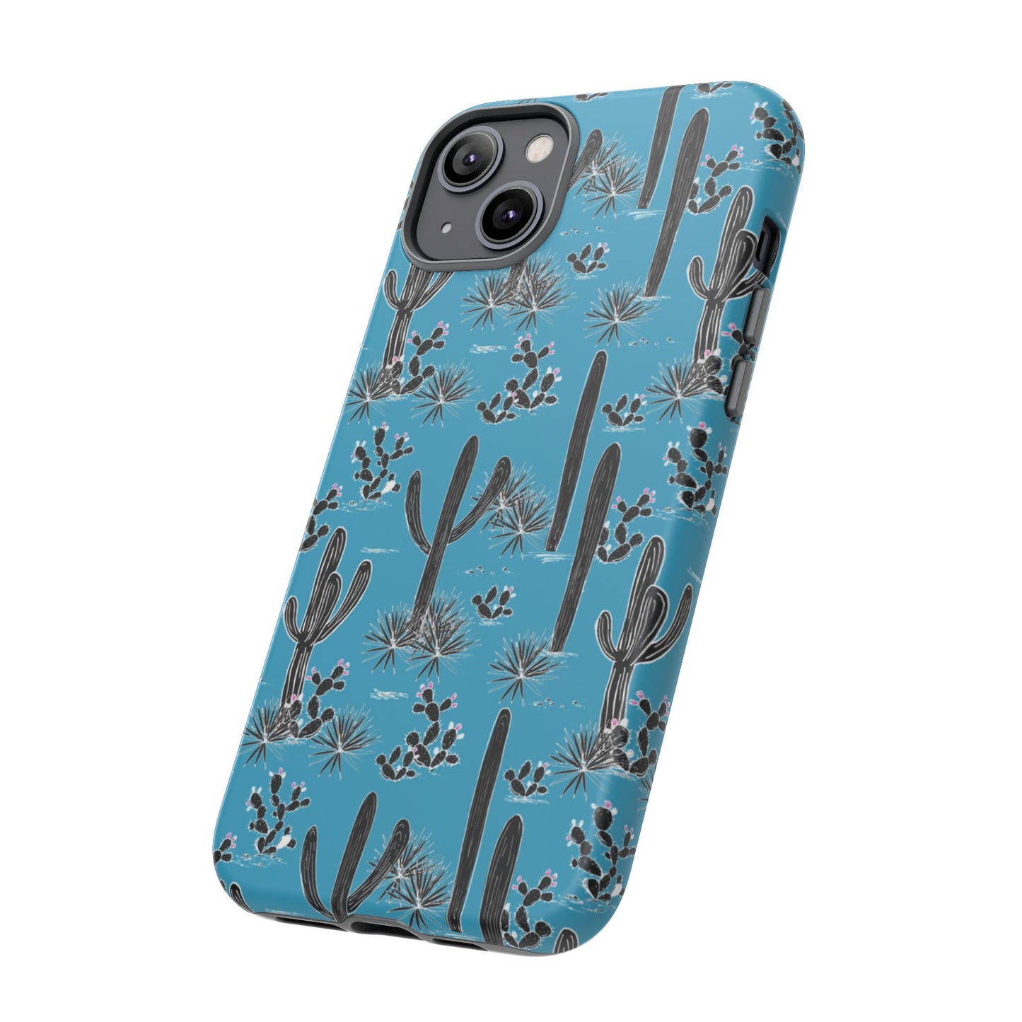Turquoise Cactus Love Phone Case