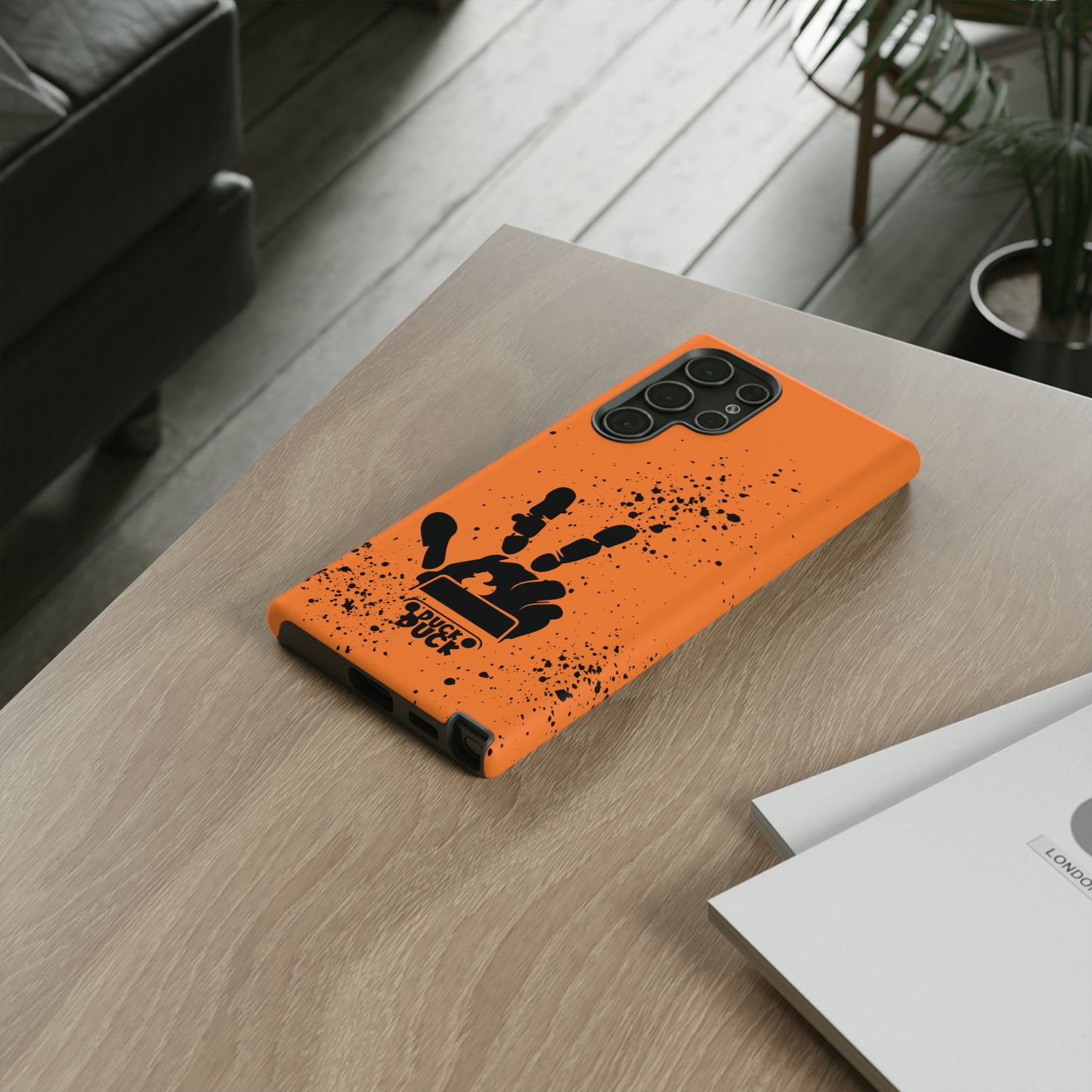 Duck Duck Orange Protective Phone Case for IPhone, Samsung and Google Phones