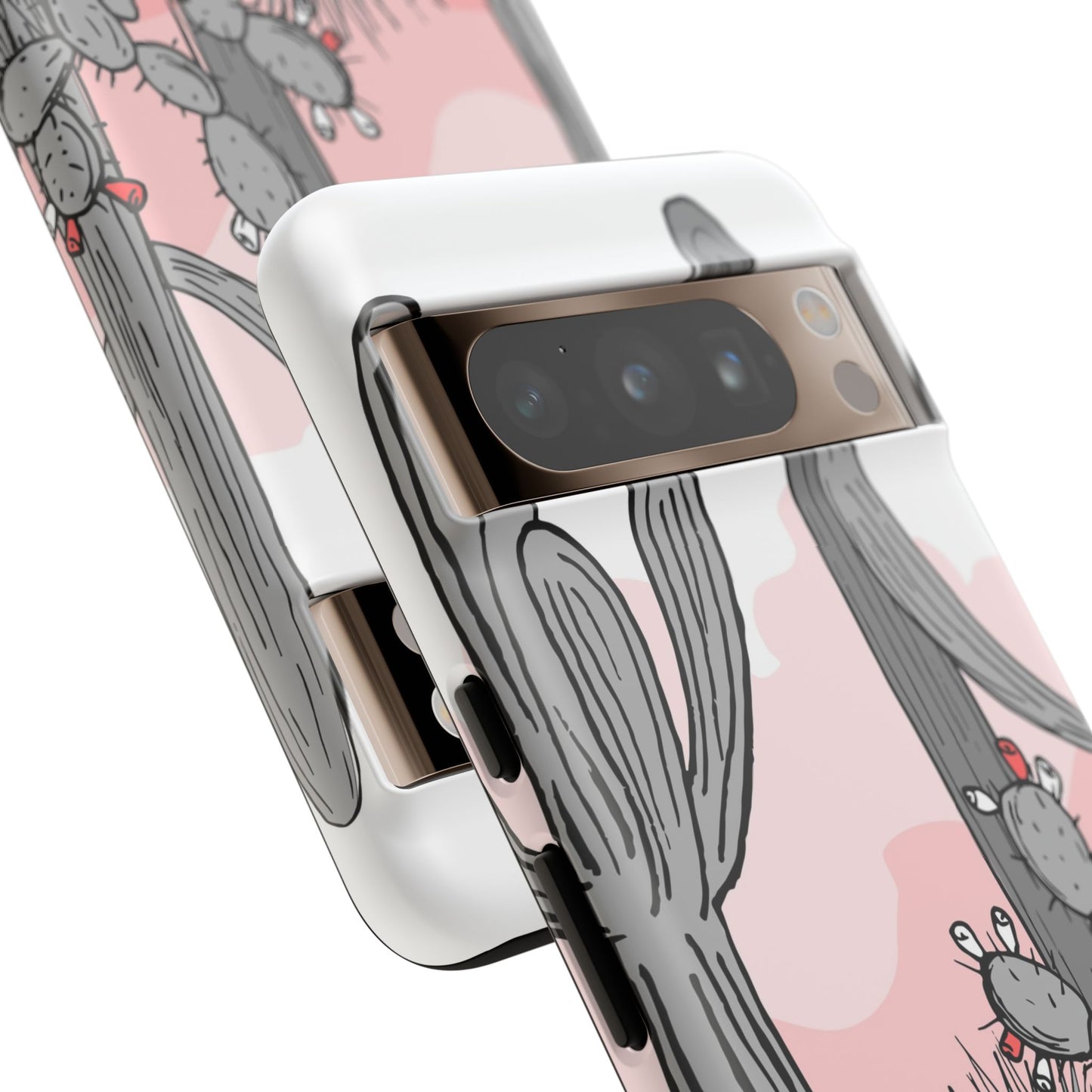 Pastel Cactus Sunset Protective Phone Case