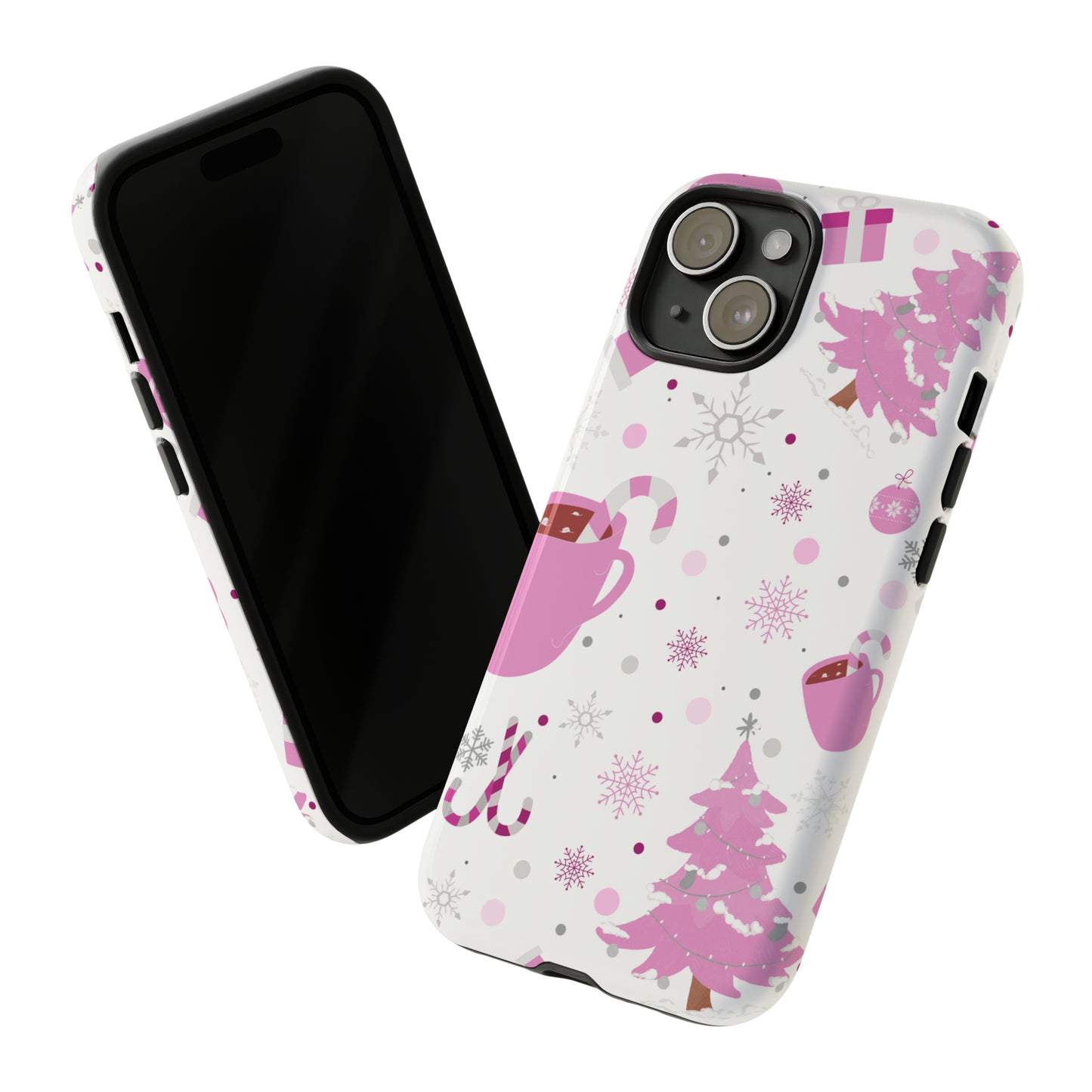 Pink Christmas Protective Case for Iphone, Samsung and