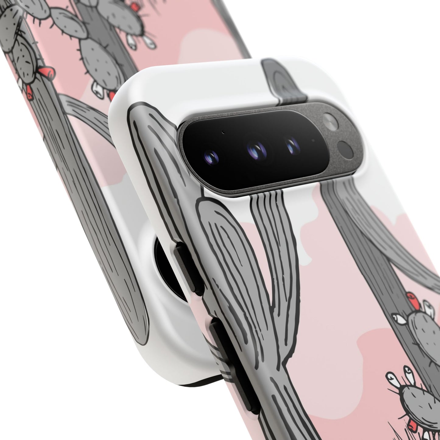 Pastel Cactus Sunset Protective Phone Case