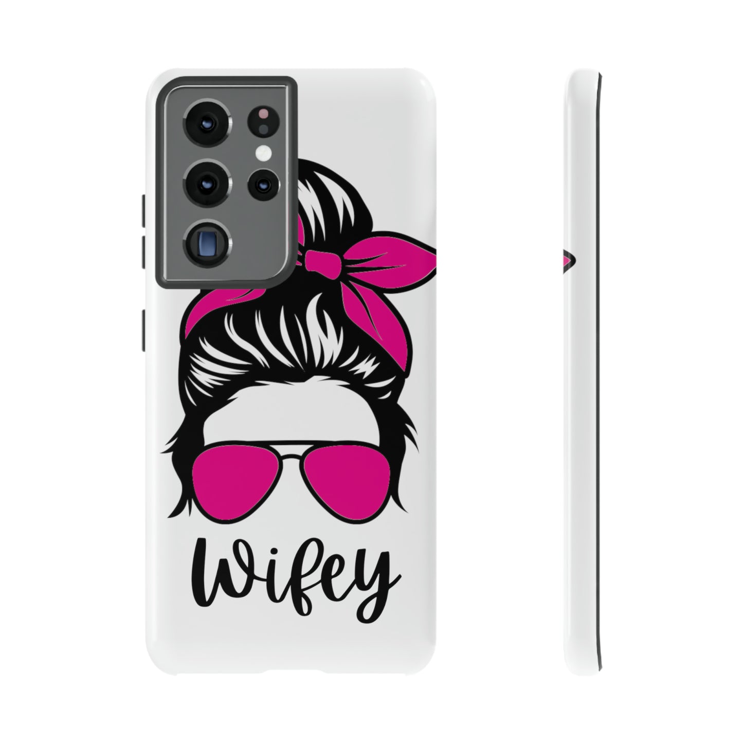 Pink Wifey Protective Case for IPhone, Samsung and Google