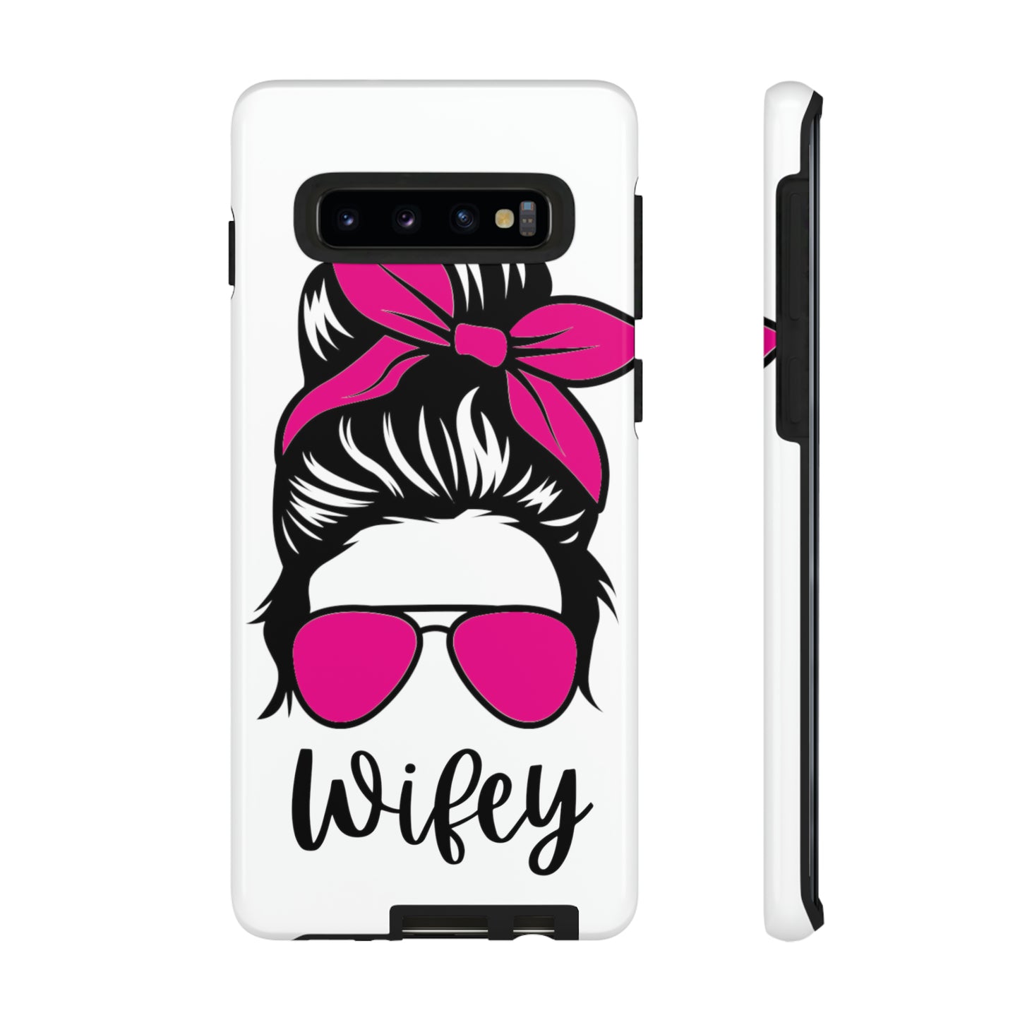 Pink Wifey Protective Case for IPhone, Samsung and Google