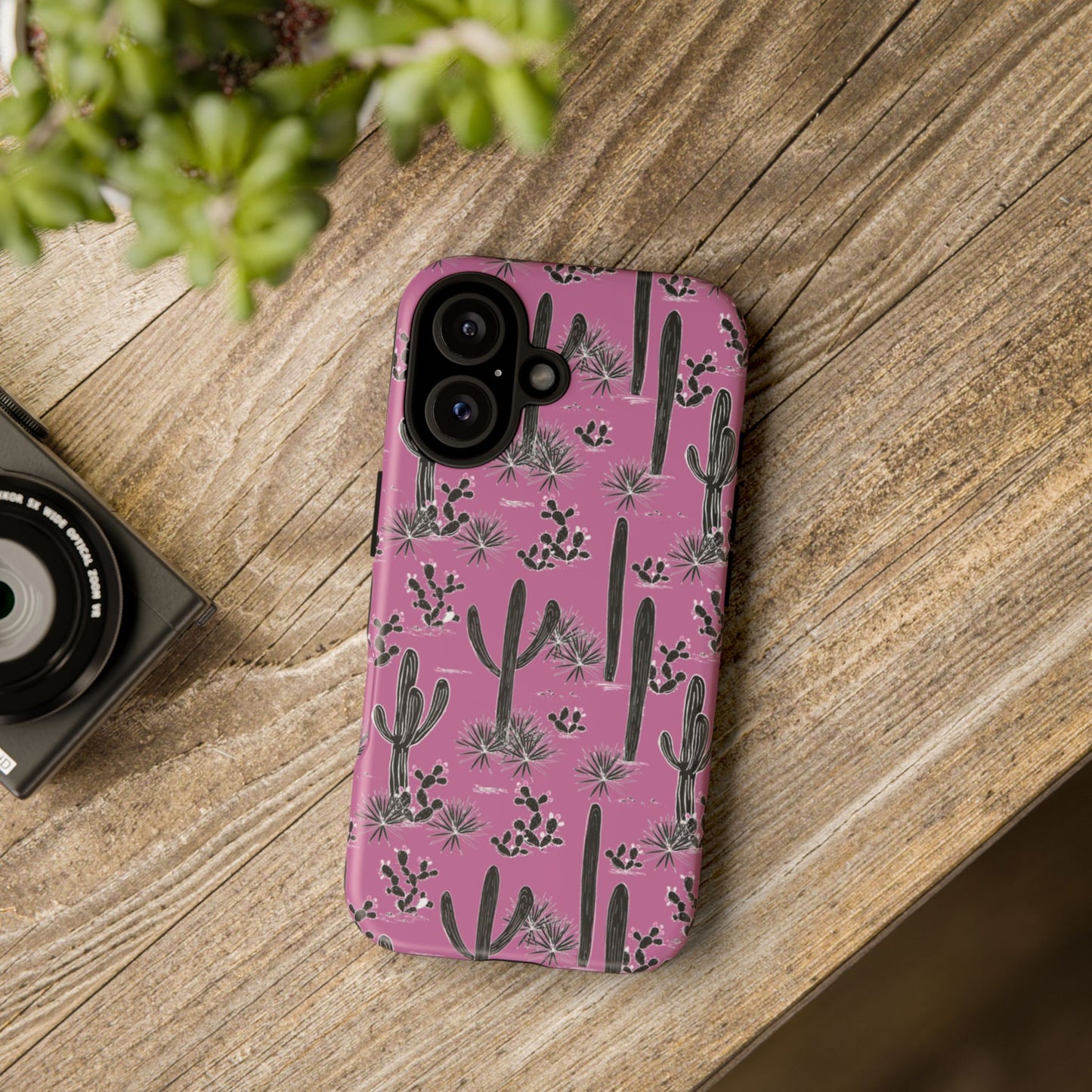 Pink Cactus Love Phone Case