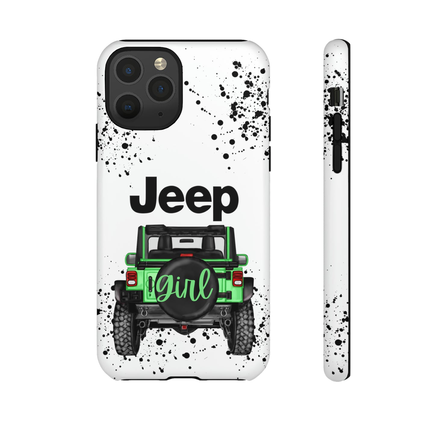 Off Road Girl Light Green Protective Case for Iphone, Google and Samsung Phones