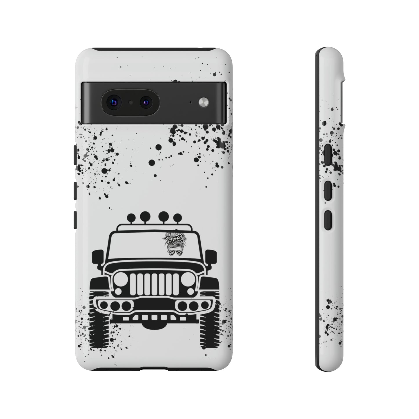 Off Road Girl Cow Print Shades Protective Phone Case for Iphone, Samsung and Google Phones