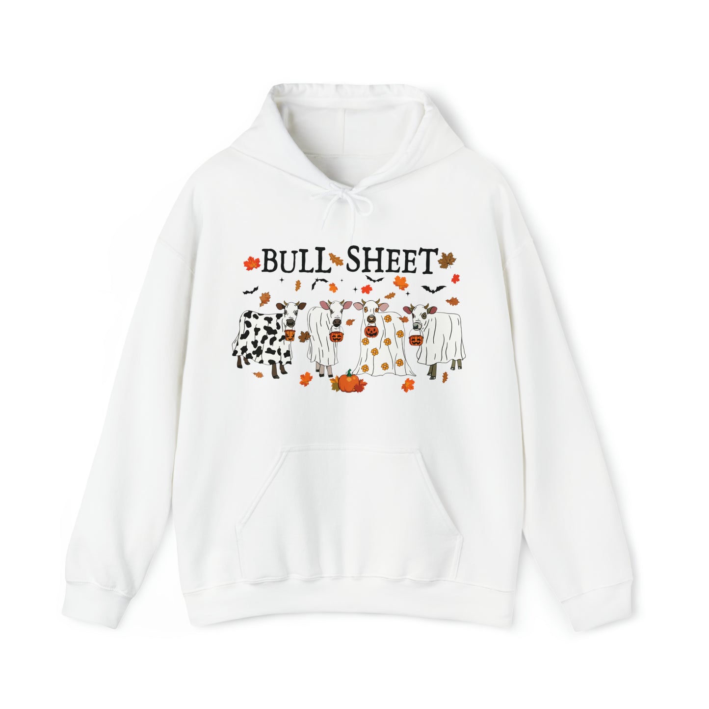 Bull Sheet Cow Ghost Unisex Heavy Blend™ Hooded Sweatshirt