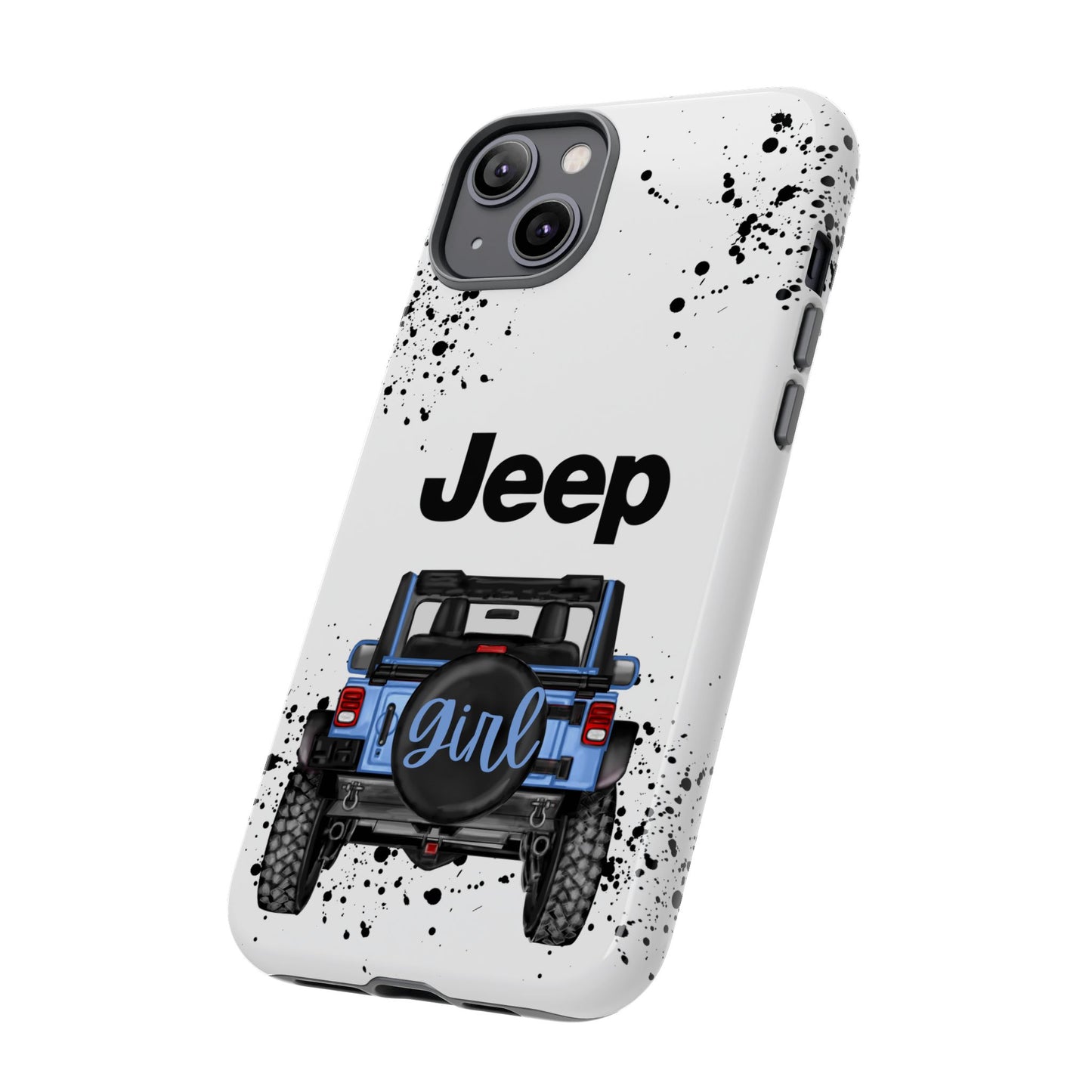 Off Road Girl Light Blue Protective Case for Iphone, Google and Samsung Phones