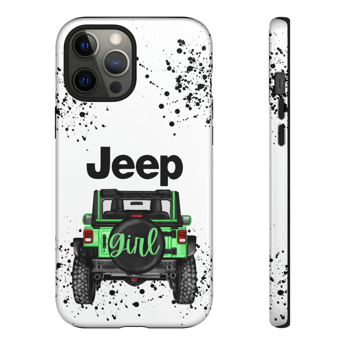 Off Road Girl Light Green Protective Case for Iphone, Google and Samsung Phones