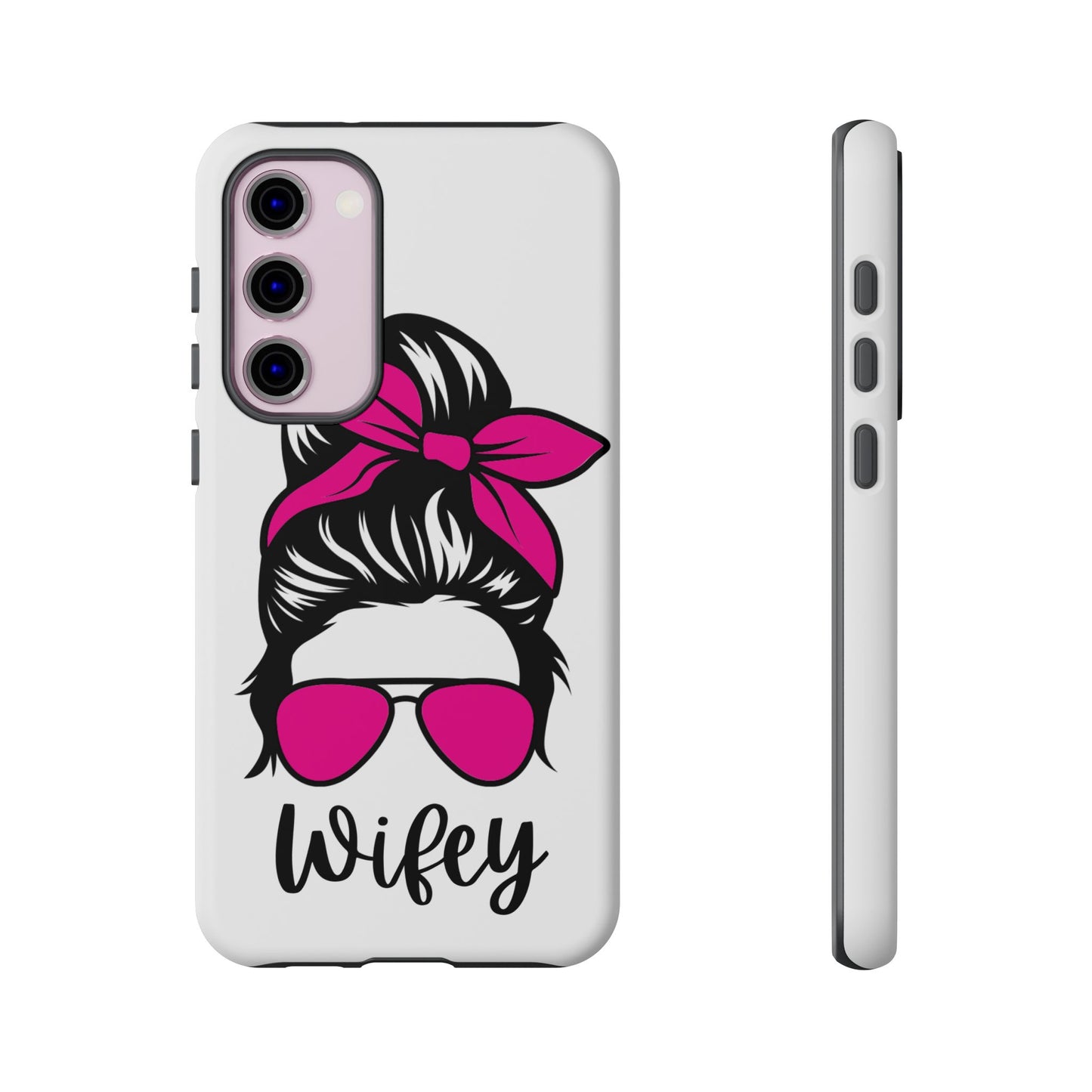 Pink Wifey Protective Case for IPhone, Samsung and Google