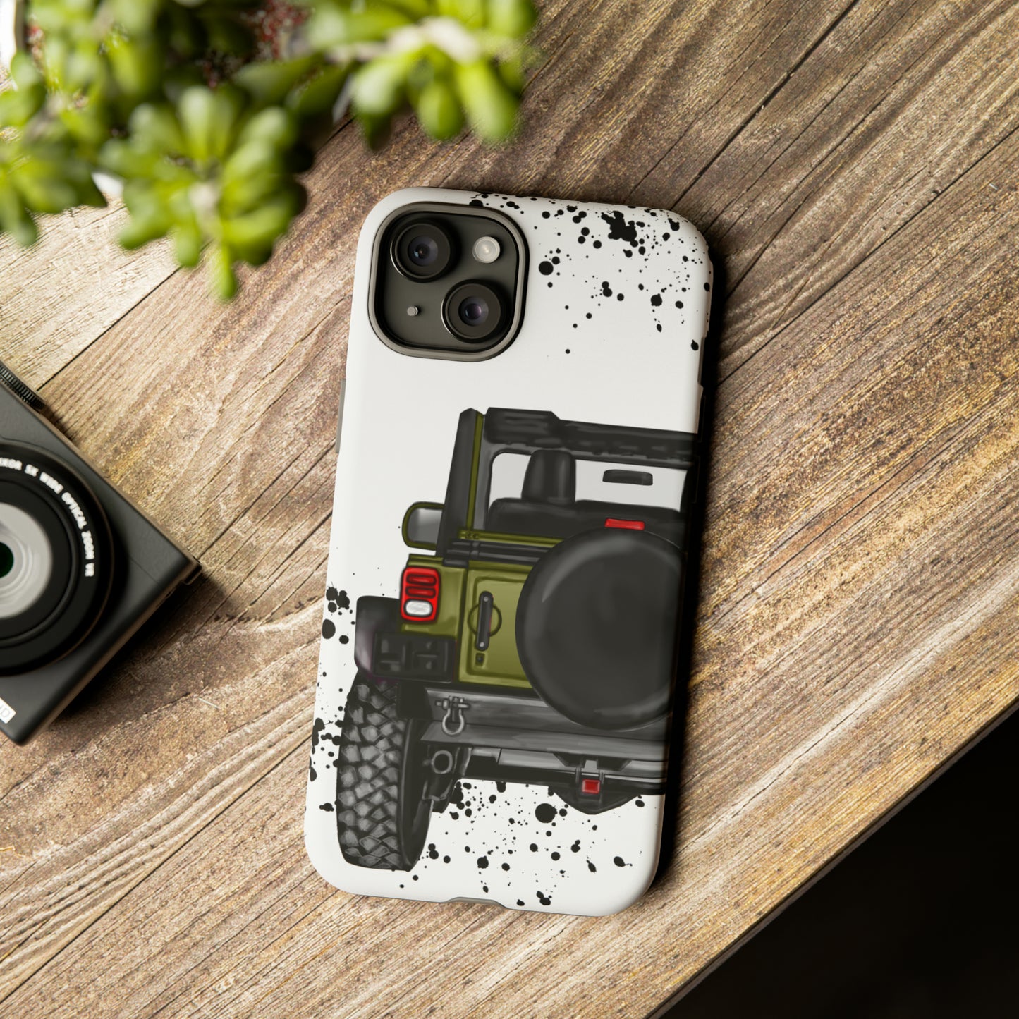 Off Road Life Army Green Protective Case for Iphone, Google and Samsung