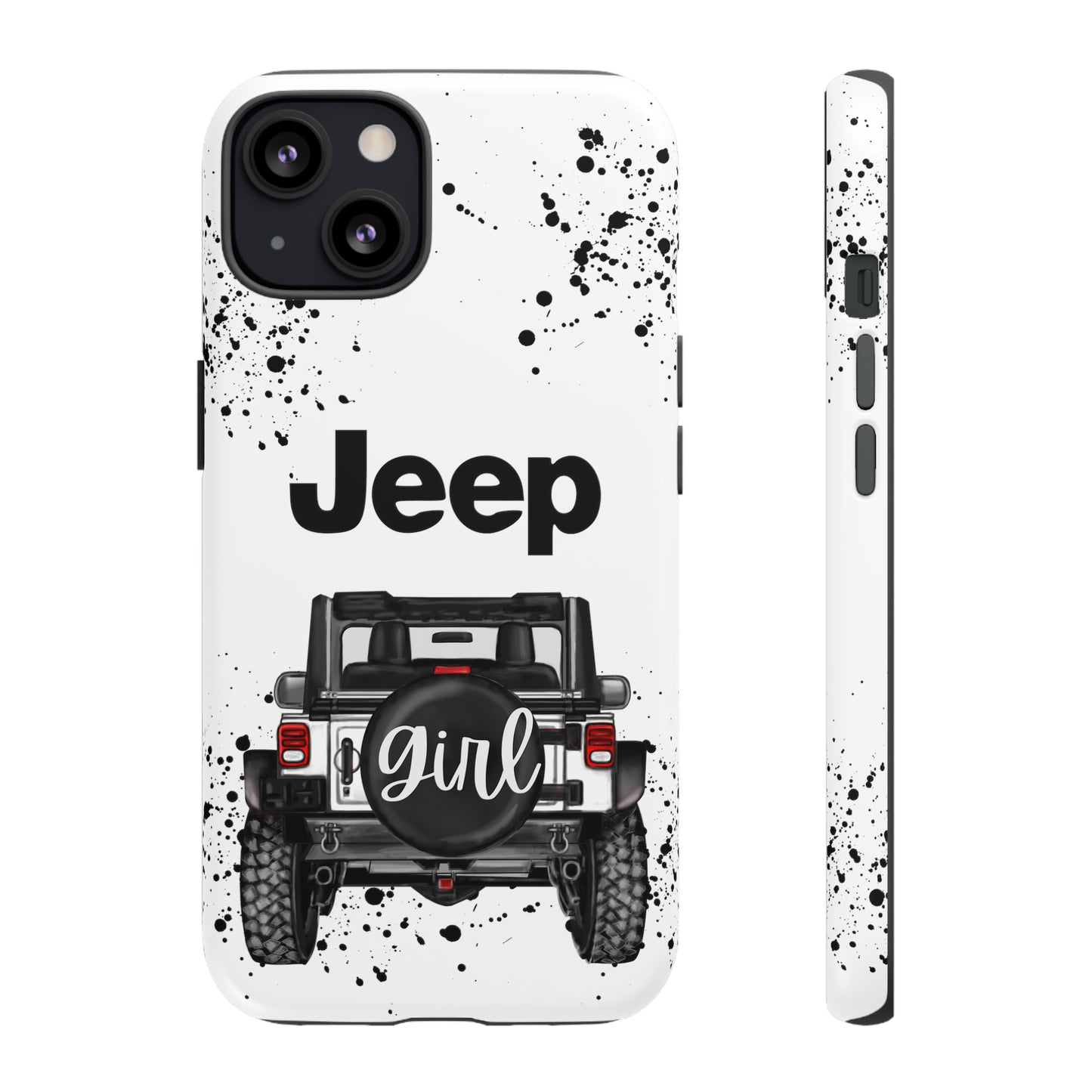 Off Road Girl White Protective Case for Iphone, Google and Samsung Phones