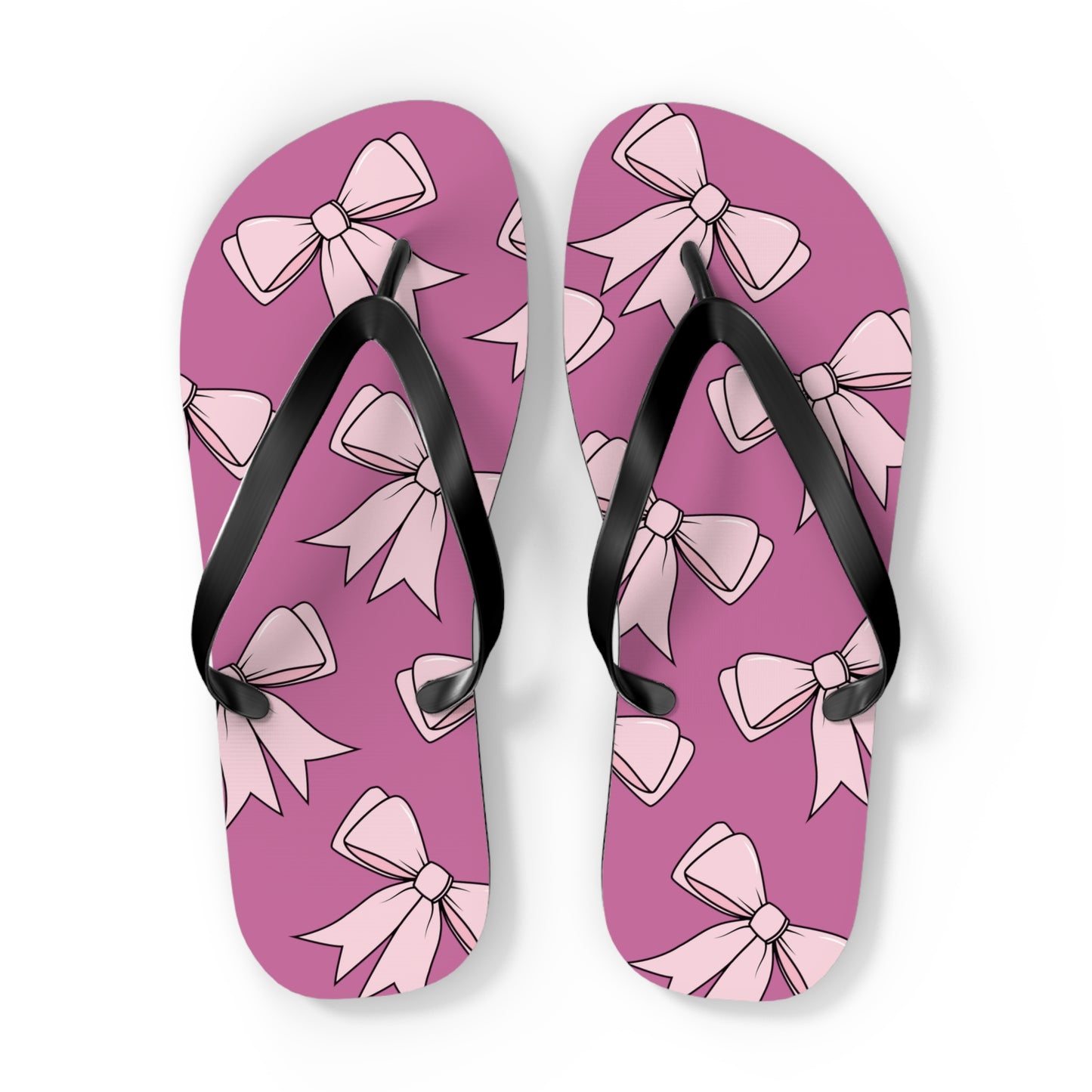 Pink Bow Flip Flops