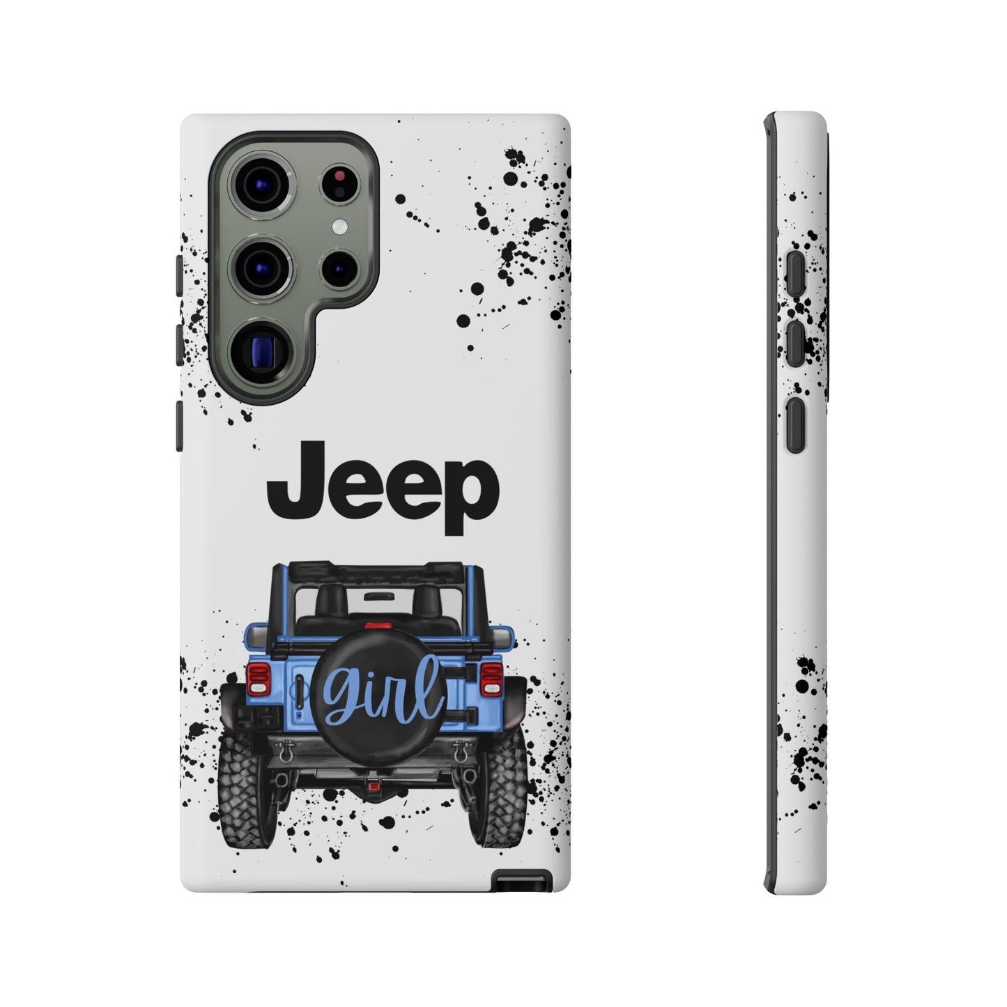 Off Road Girl Light Blue Protective Case for Iphone, Google and Samsung Phones