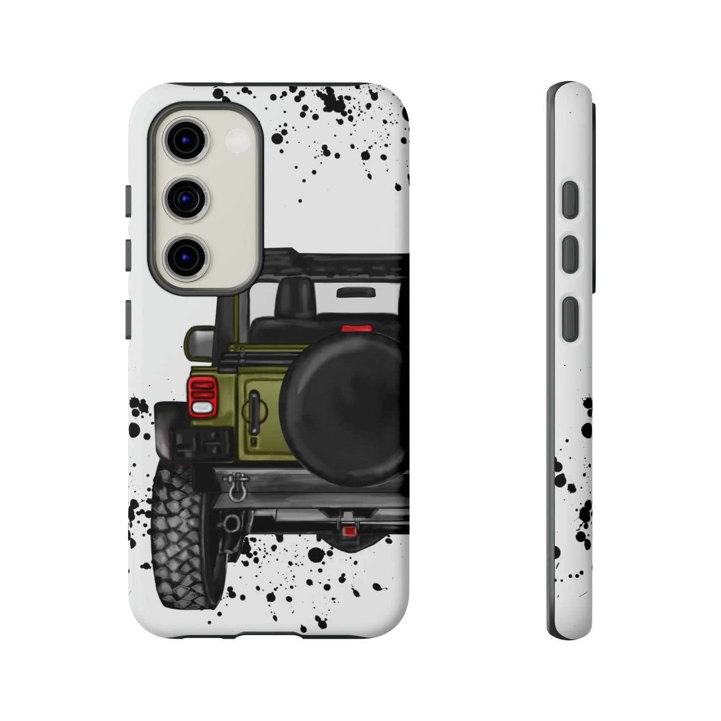 Off Road Life Army Green Protective Case for Iphone, Google and Samsung