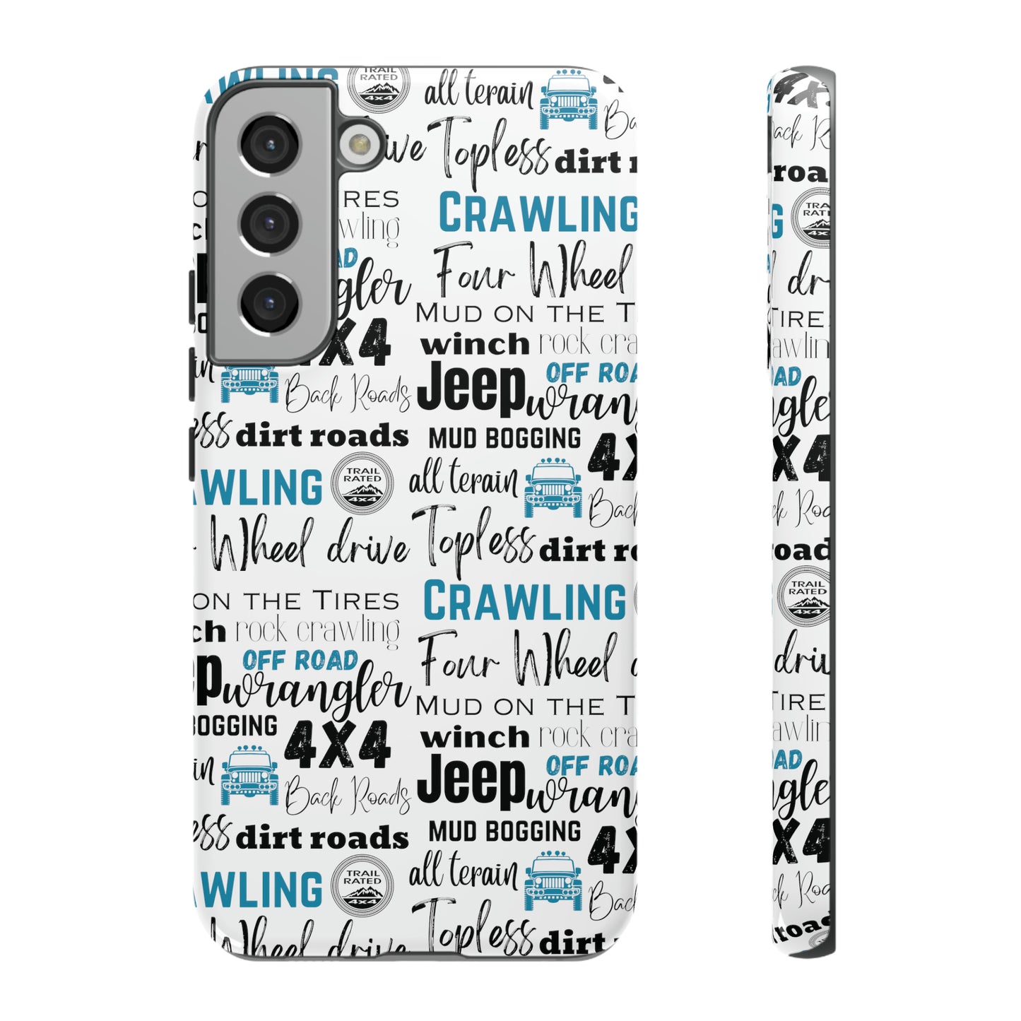 Off Road Subway Art Turquoise Protective Phone Case for Iphone, Samsung and Google Phones