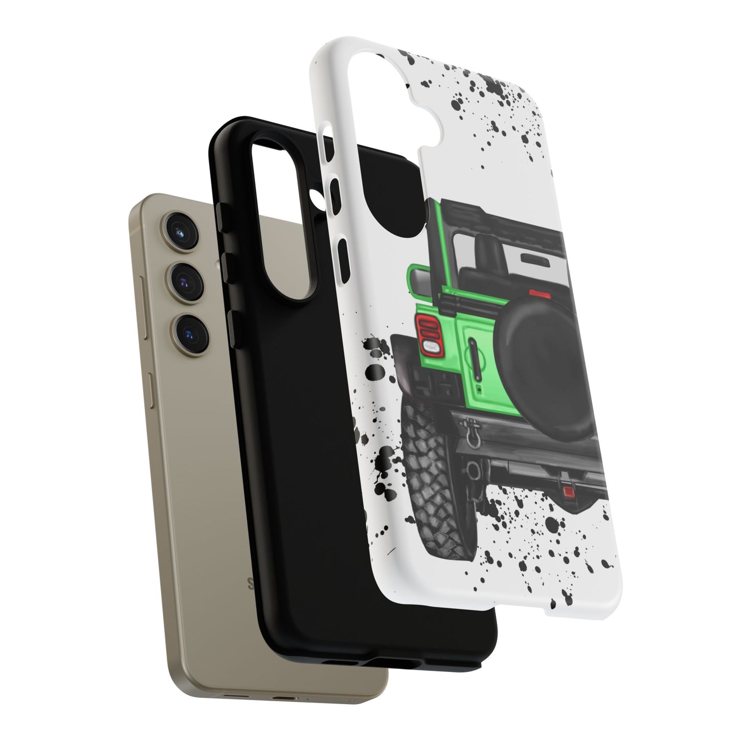 Off Road Life Green Protective Case for Iphone, Google and Samsung