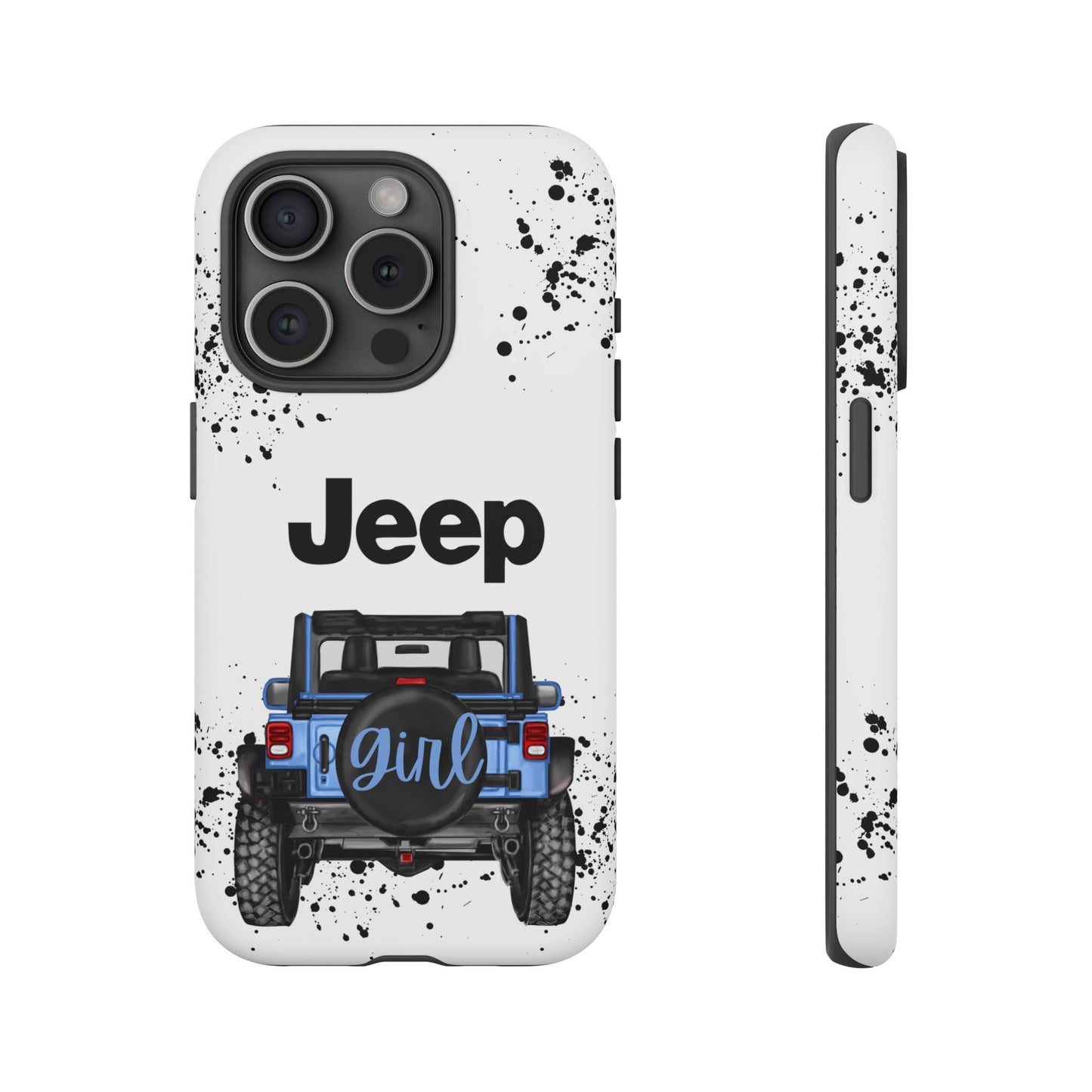 Off Road Girl Light Blue Protective Case for Iphone, Google and Samsung Phones