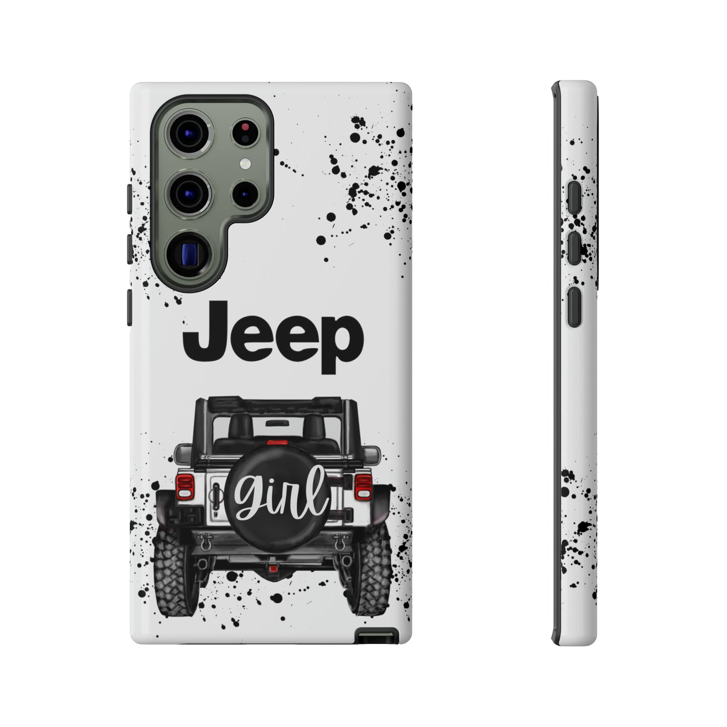 Off Road Girl White Protective Case for Iphone, Google and Samsung Phones